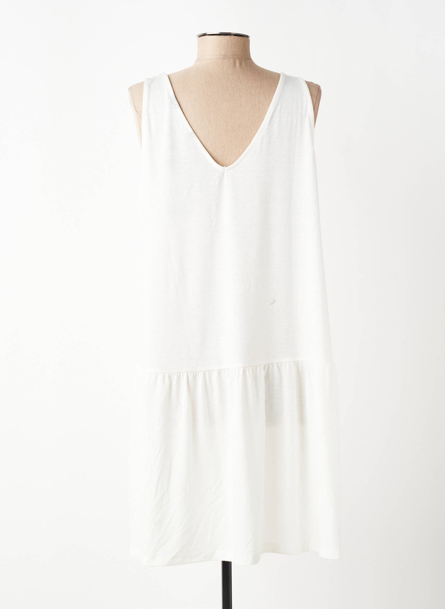 Rochie scurtă fără mâneci fără mâneci alb VERO MODA femeie