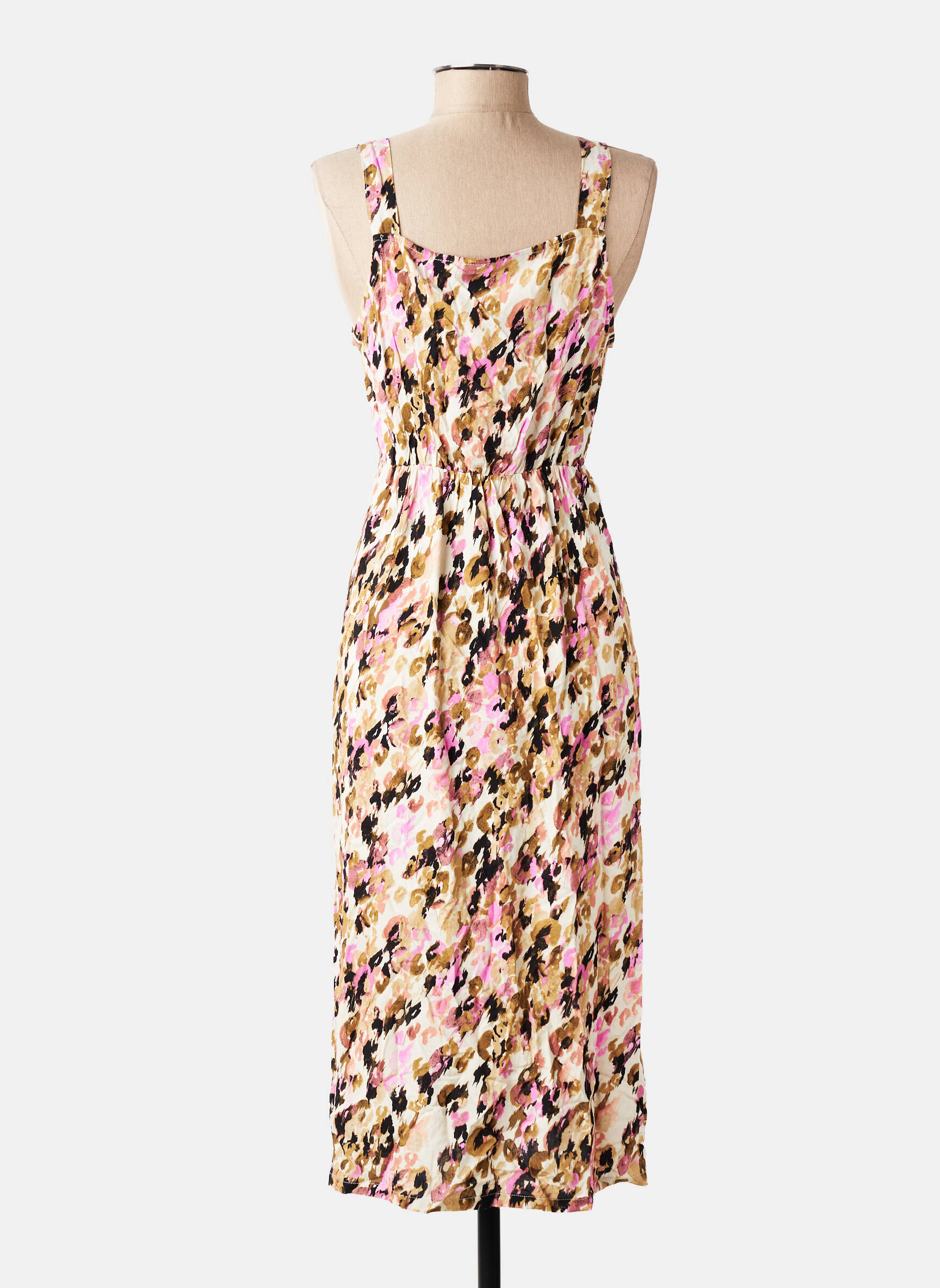 Rochie scurtă fără mâneci fără mâneci maro VERO MODA femeie