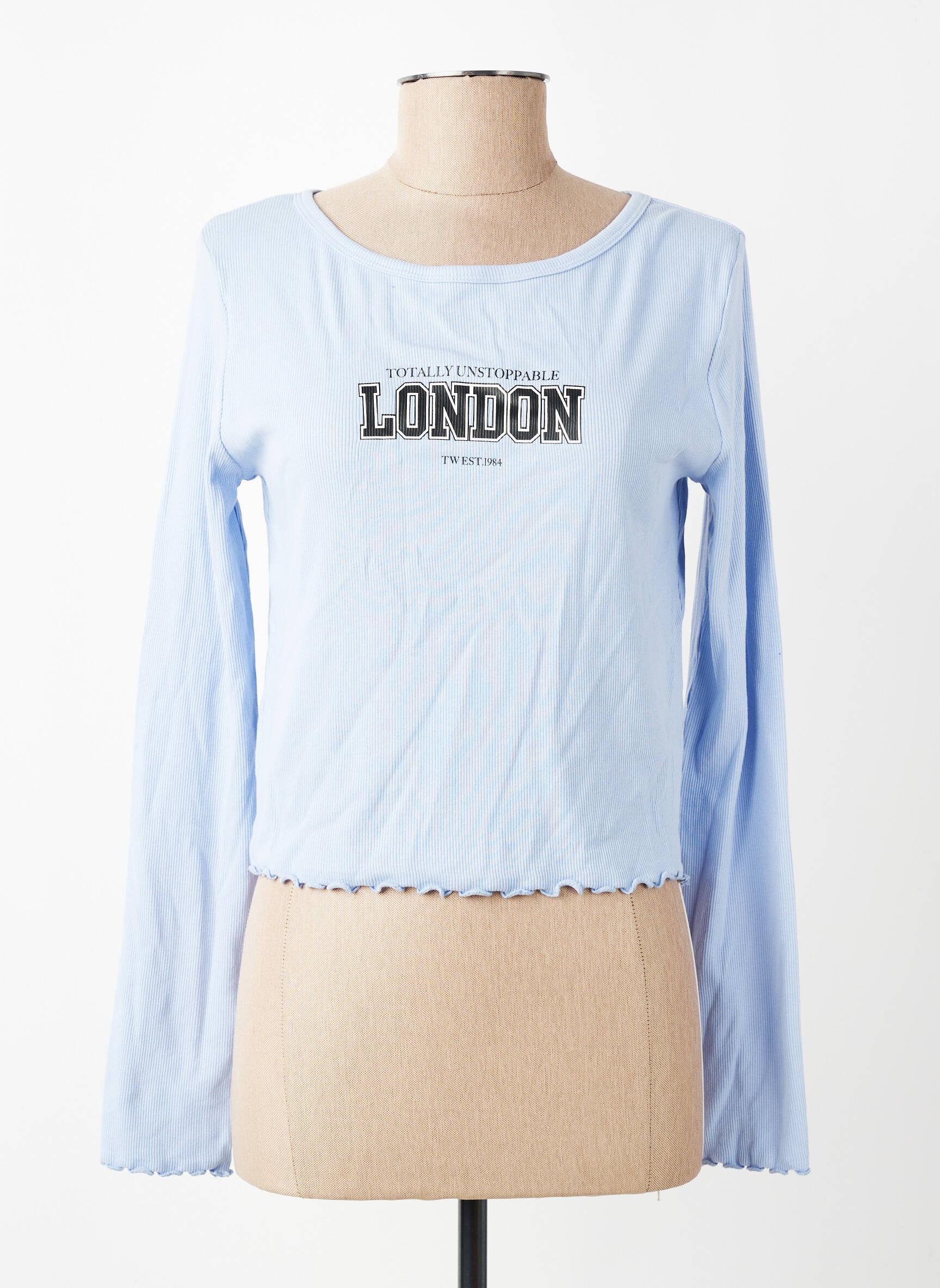 Tricou albastru TALLY WEIJL femeie