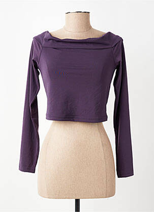 Tricou mâneci lungi mâneci lungi violet ONLY femeie
