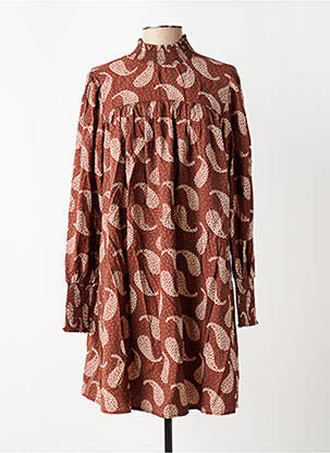 Rochie scurtă maro VILA femeie