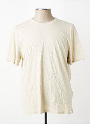 Tricou croială dreaptă mâneci scurte bej ONLY&SONS bărbat