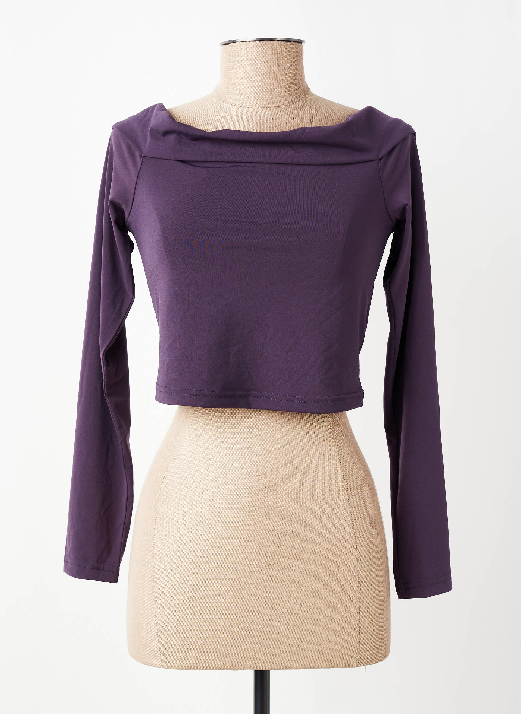 Tricou mâneci lungi mâneci lungi violet ONLY femeie