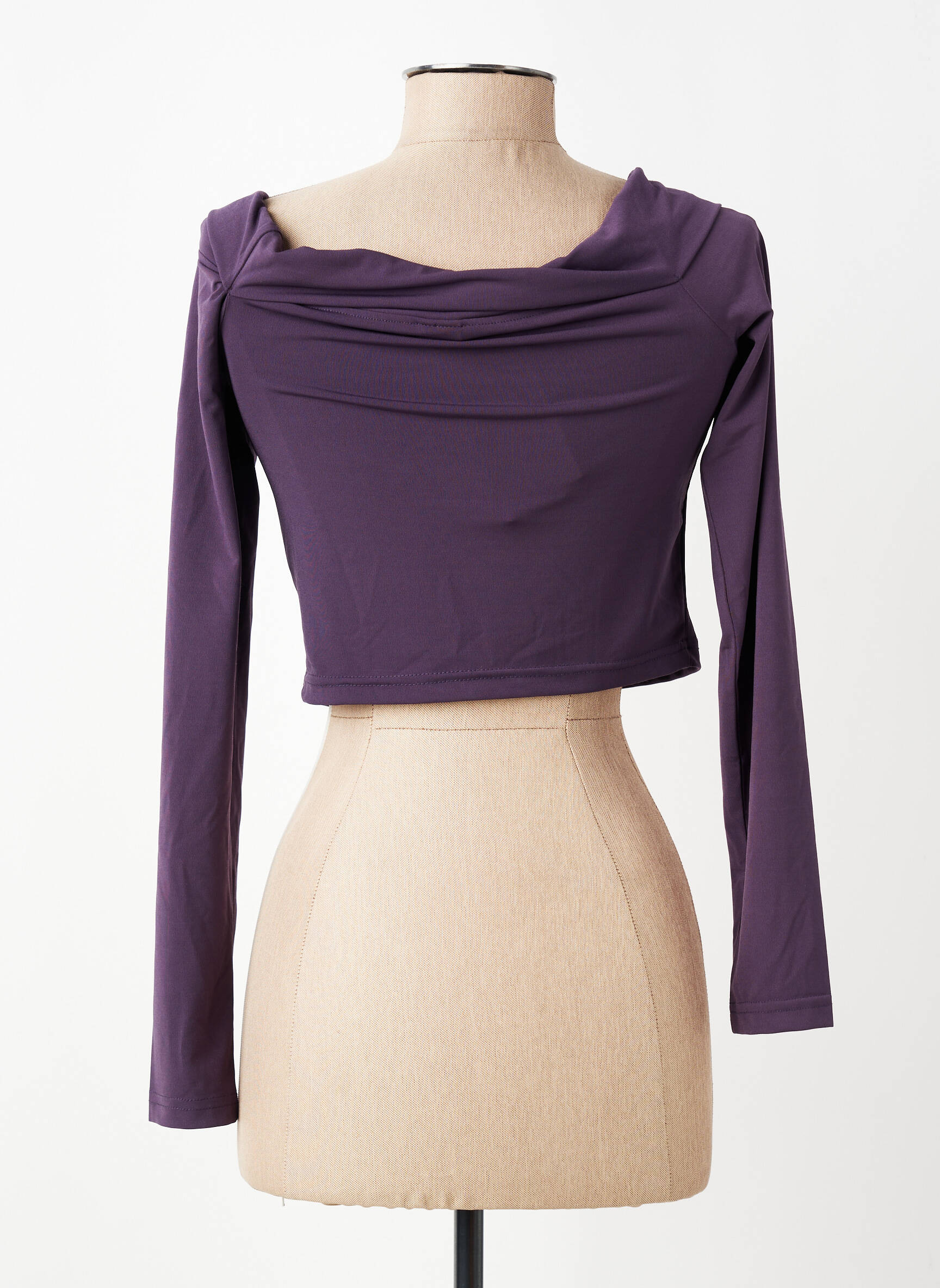 Tricou mâneci lungi mâneci lungi violet ONLY femeie