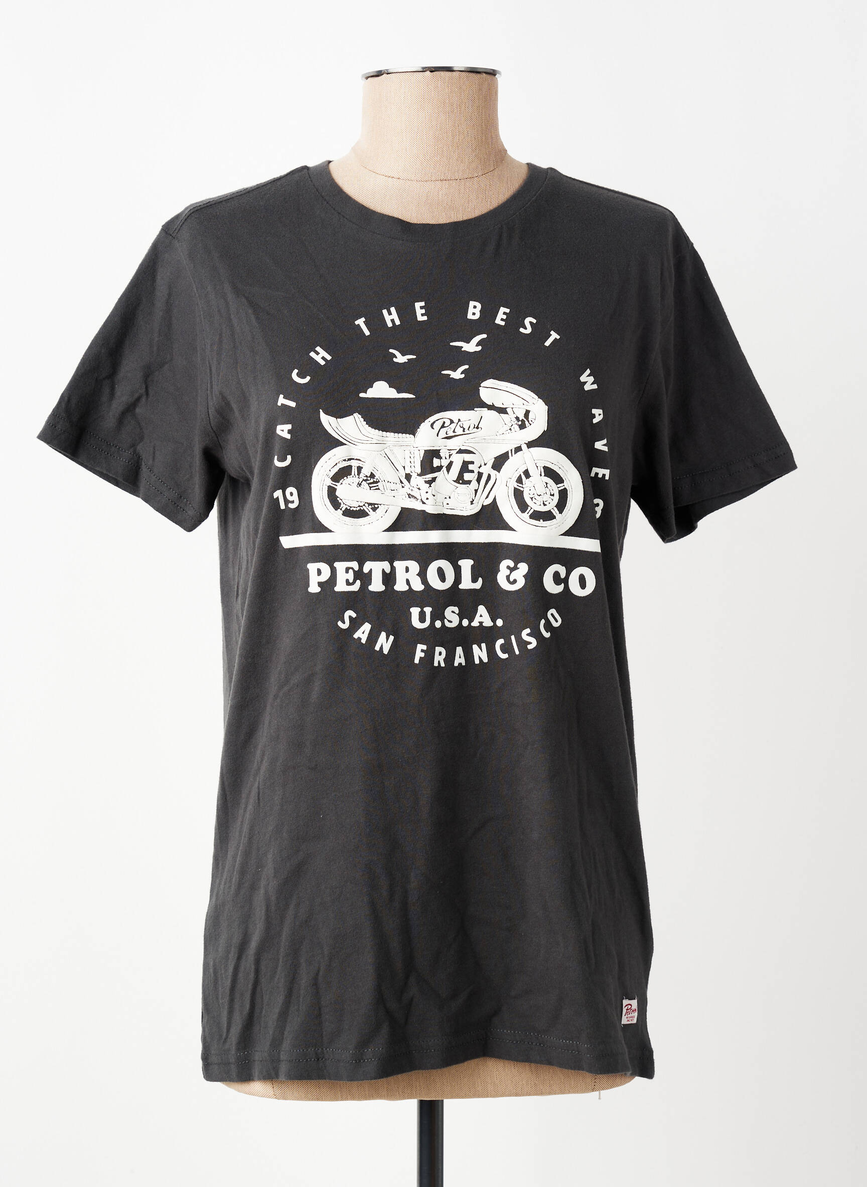 Tricou gri PETROL INDUSTRIES bărbat