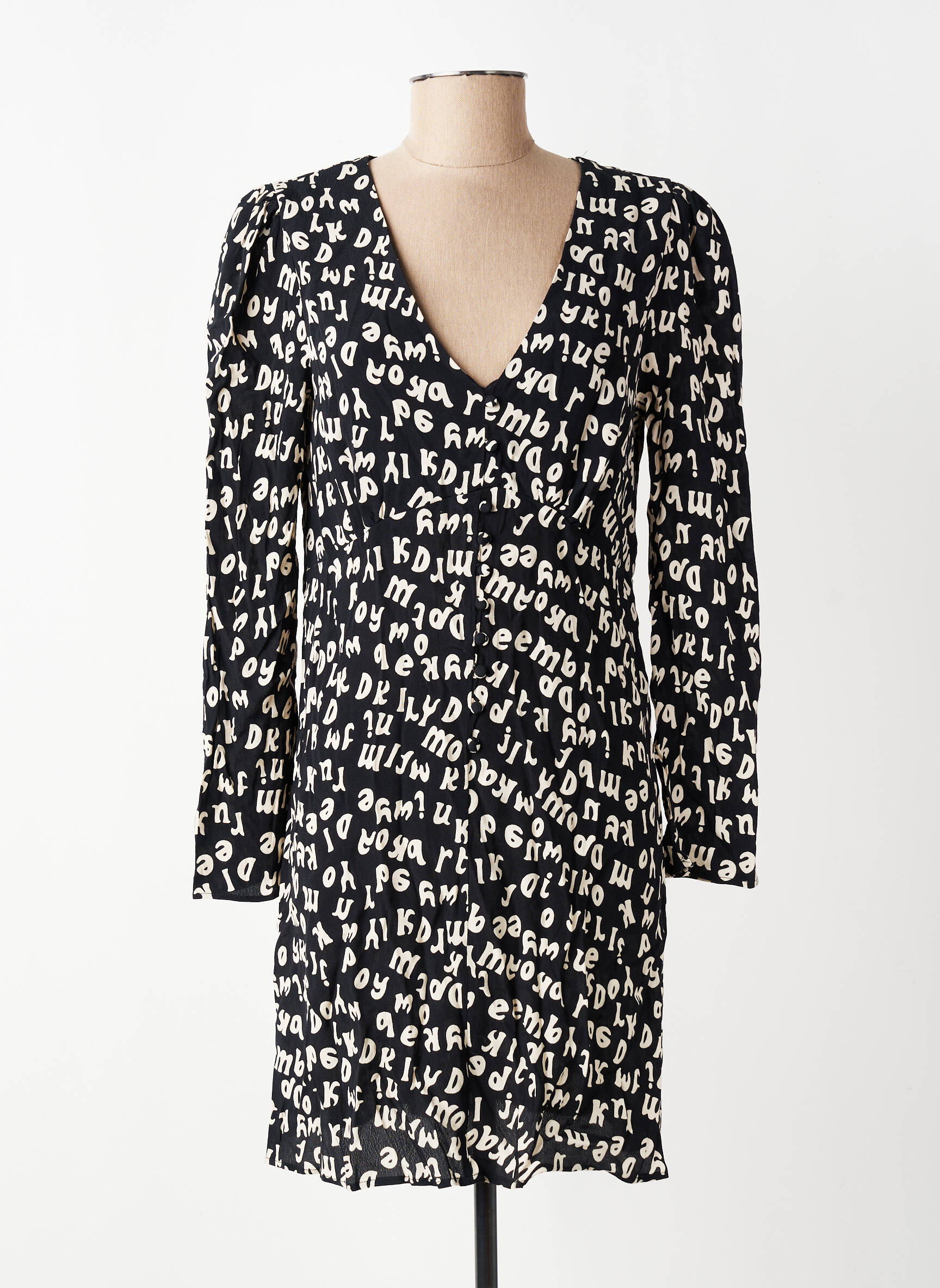 Rochie scurtă negru MANGO femeie
