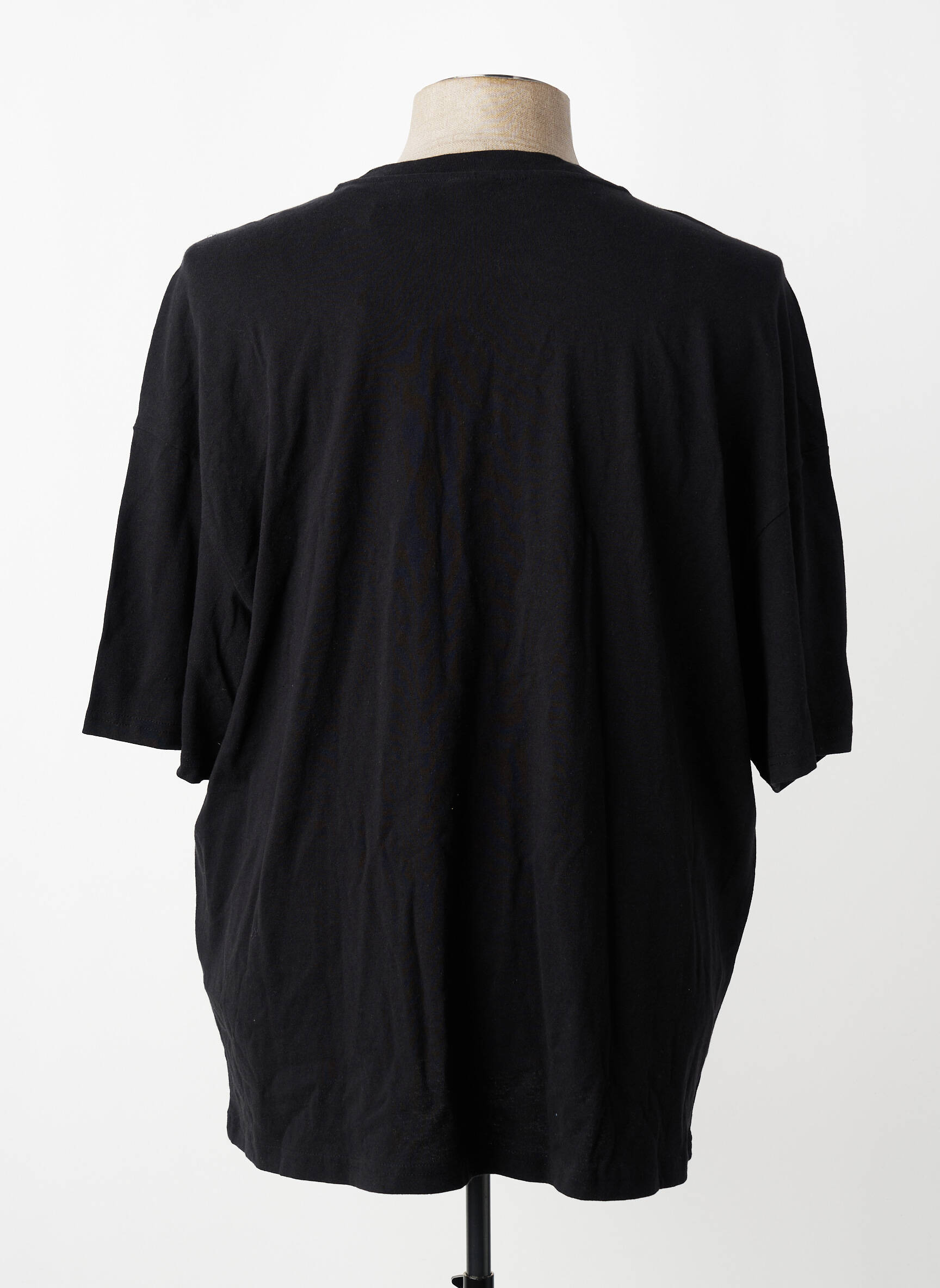 Tricou guler rotund mâneci scurte negru JACK & JONES bărbat