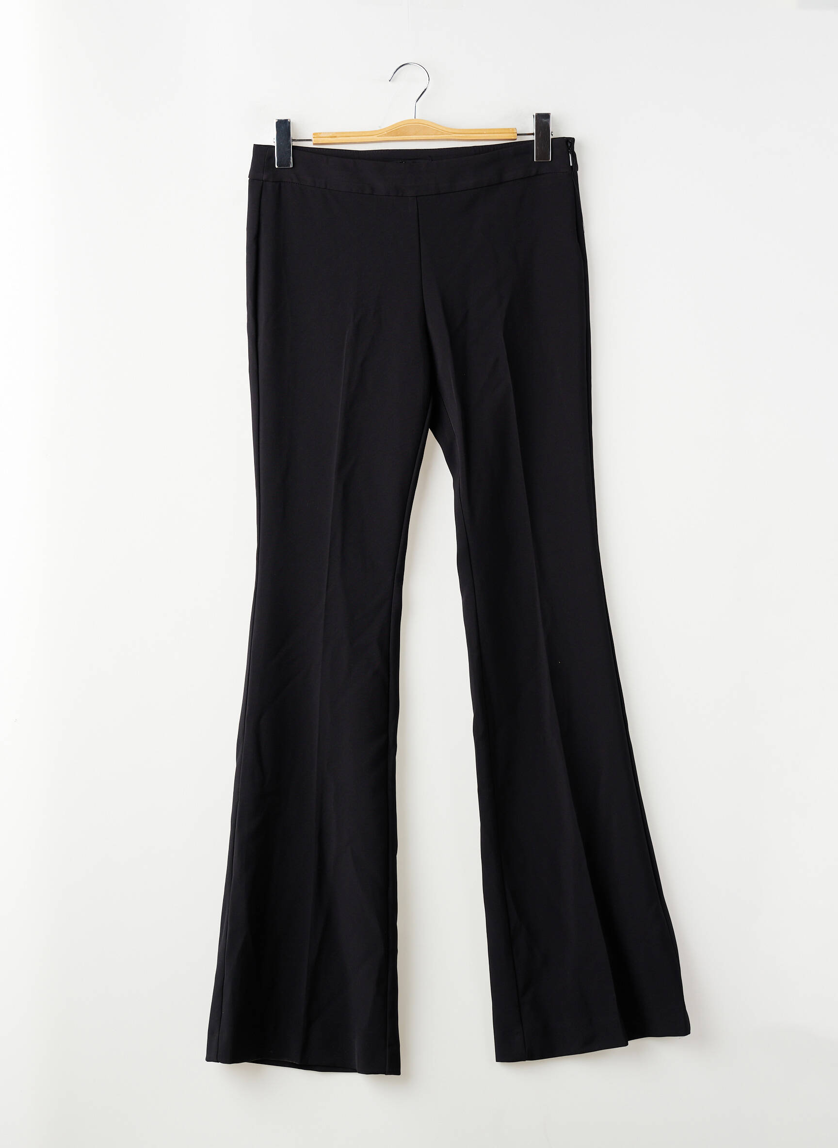 Pantalon drept negru MANGO femeie