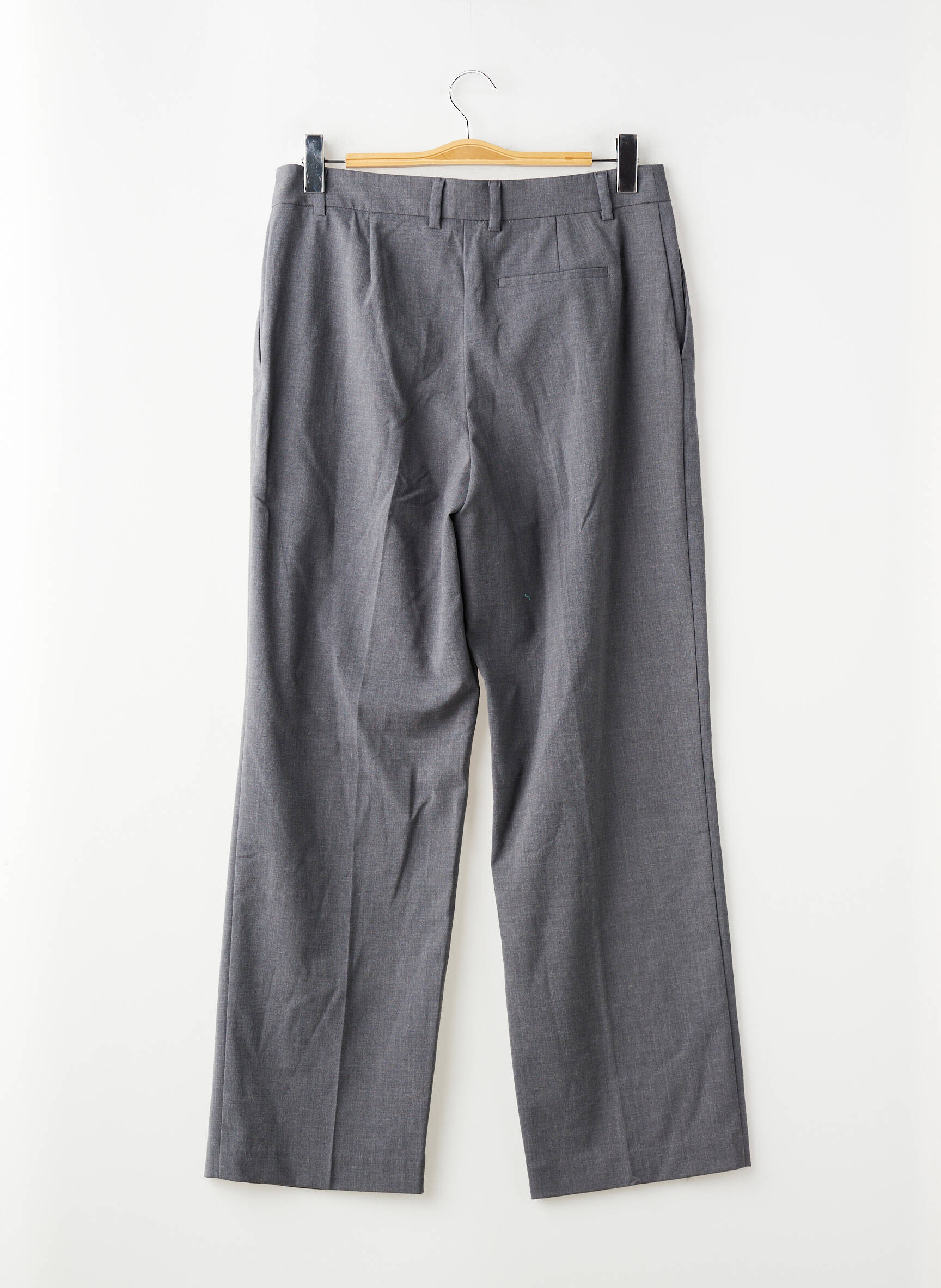 Pantalon drept gri MANGO femeie