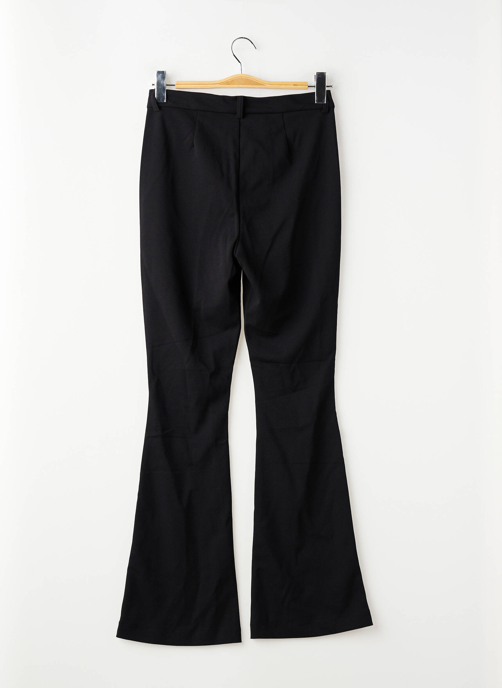 Pantalon evazat închidere cu fermoar sub clapetă cu cârlig negru VERO MODA femeie