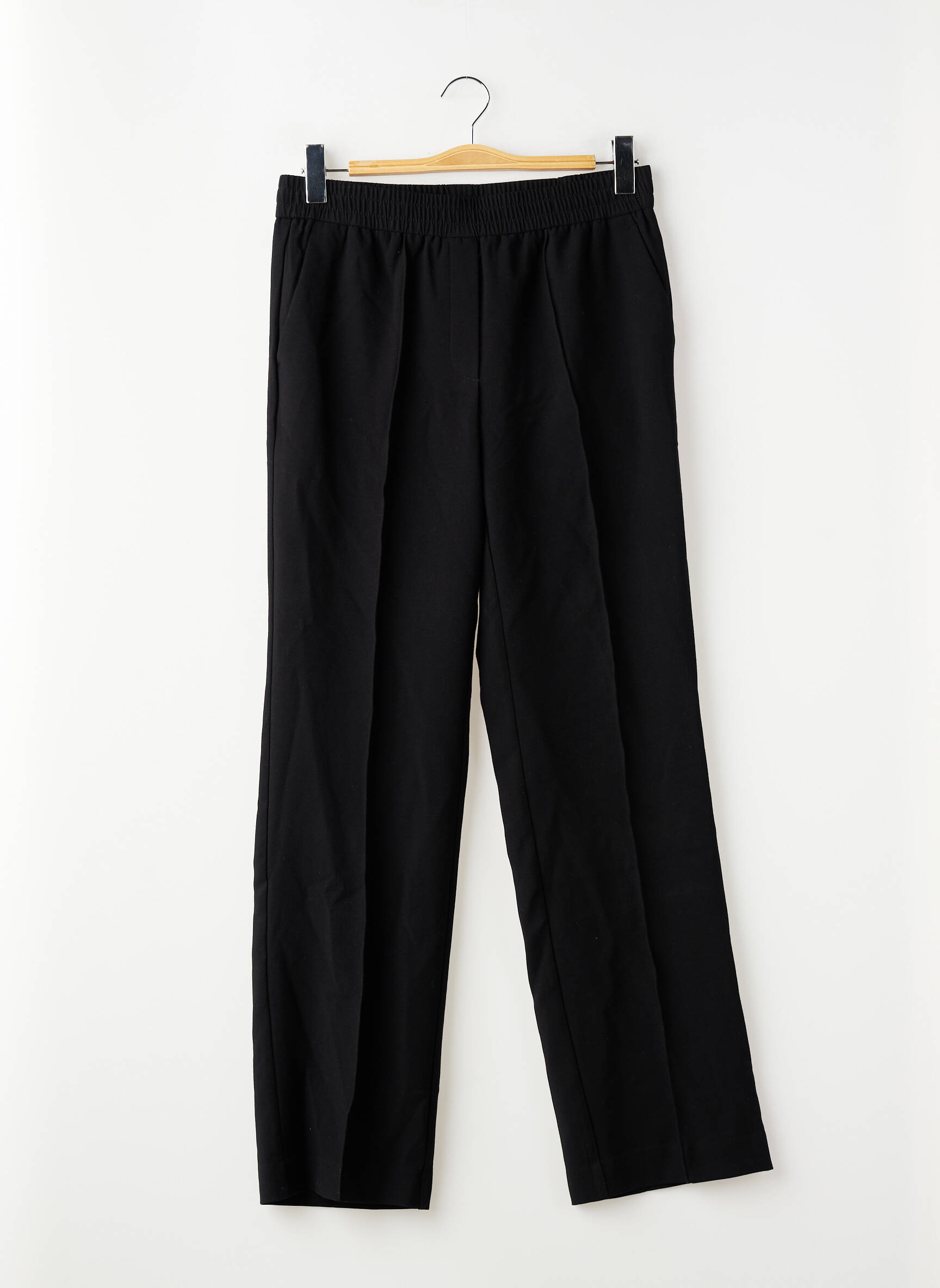 Pantalon drept negru MANGO femeie