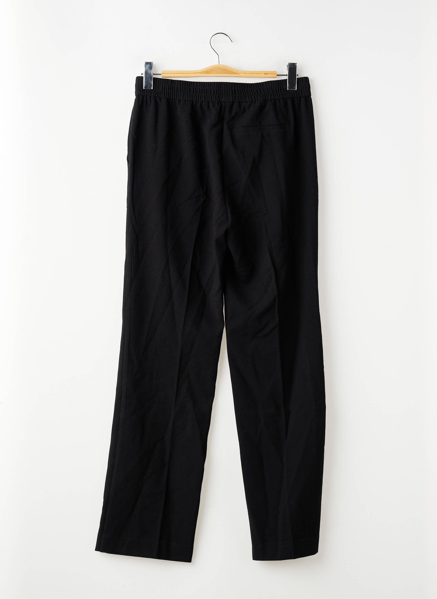 Pantalon drept negru MANGO femeie