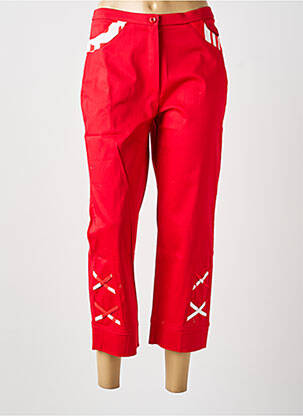 Pantalon 7/8 roșu MULTIPLES femeie