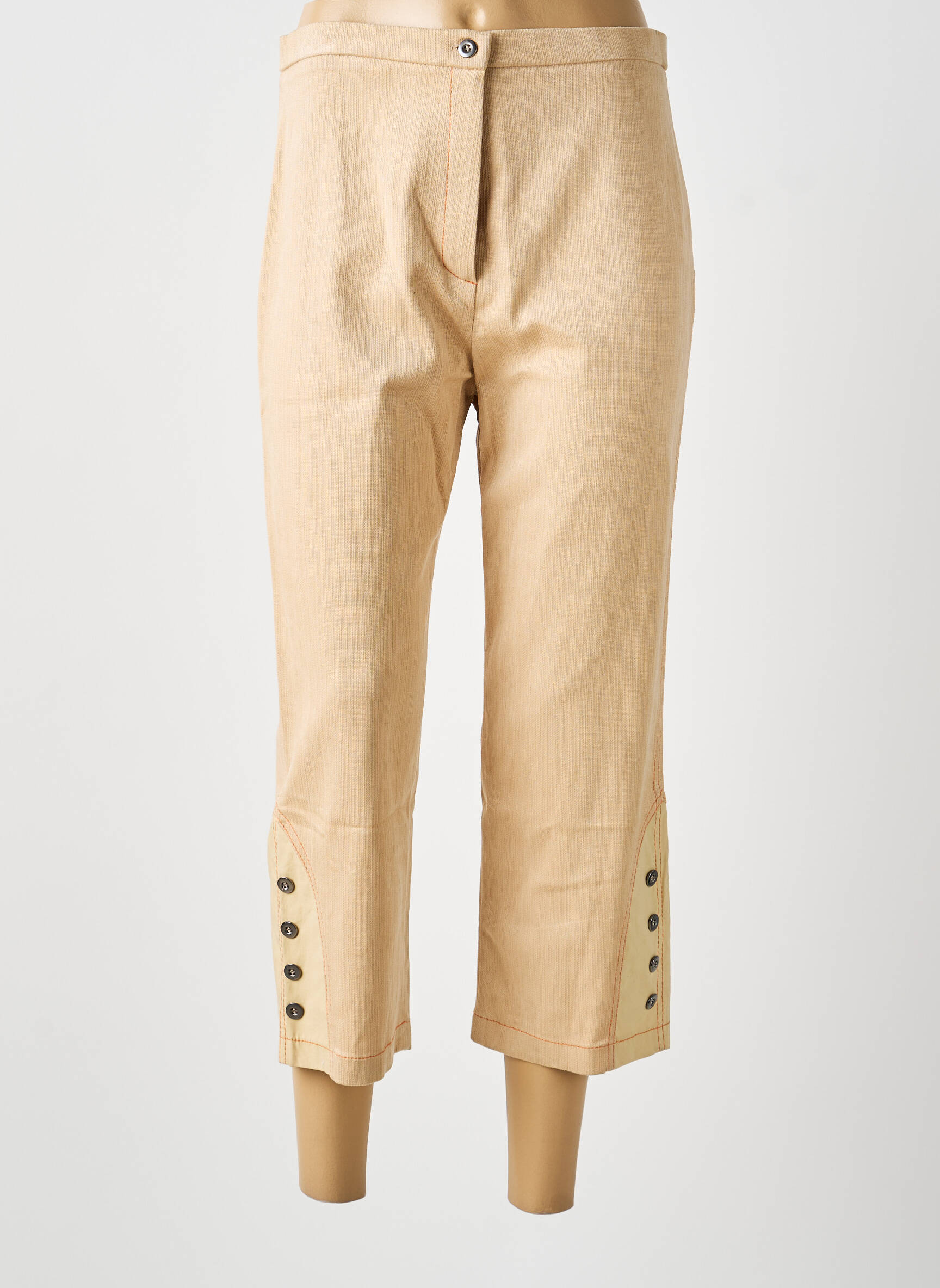 Pantalon 7/8 bej MULTIPLES femeie