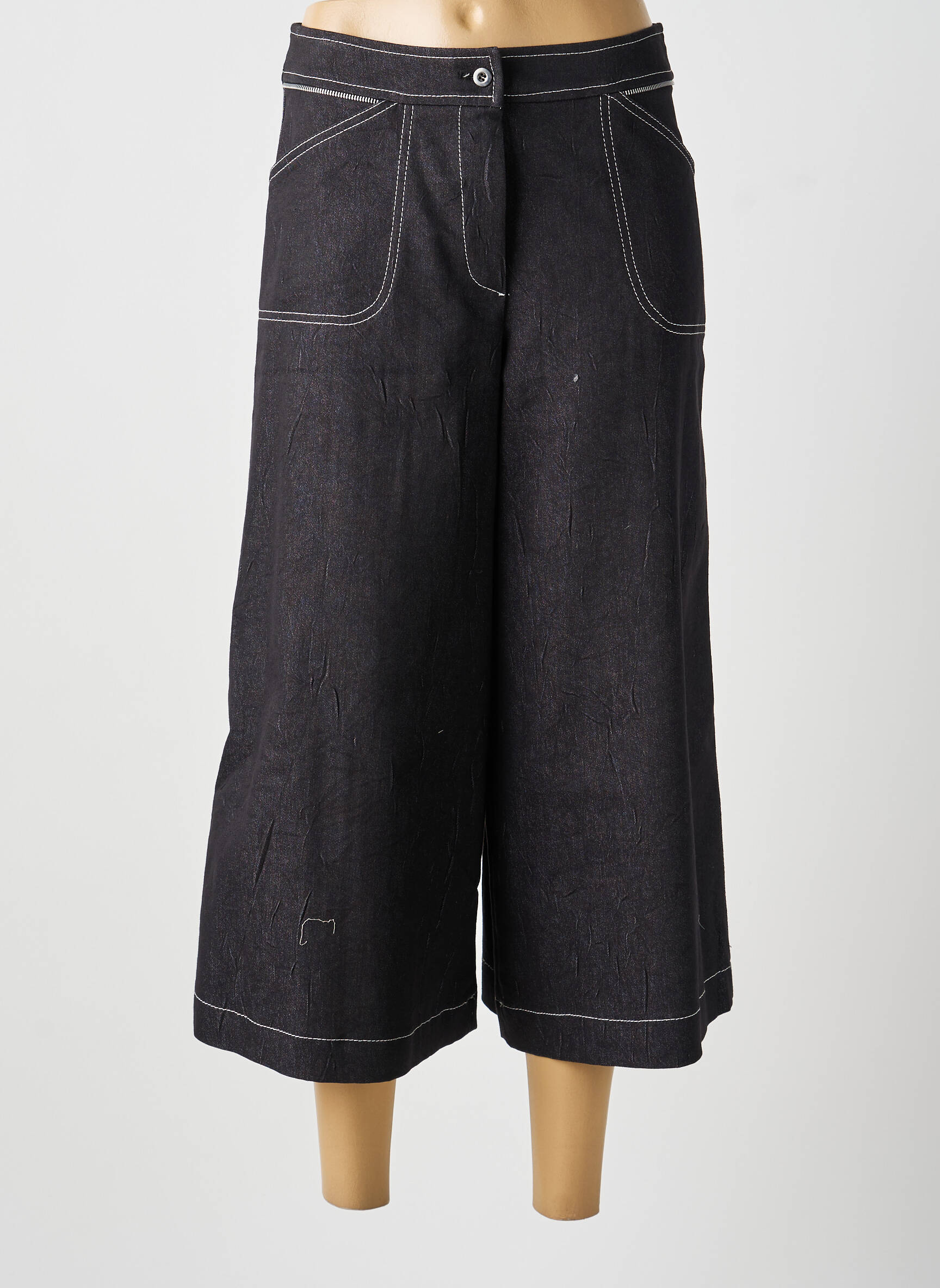 Pantalon 7/8 negru MULTIPLES femeie