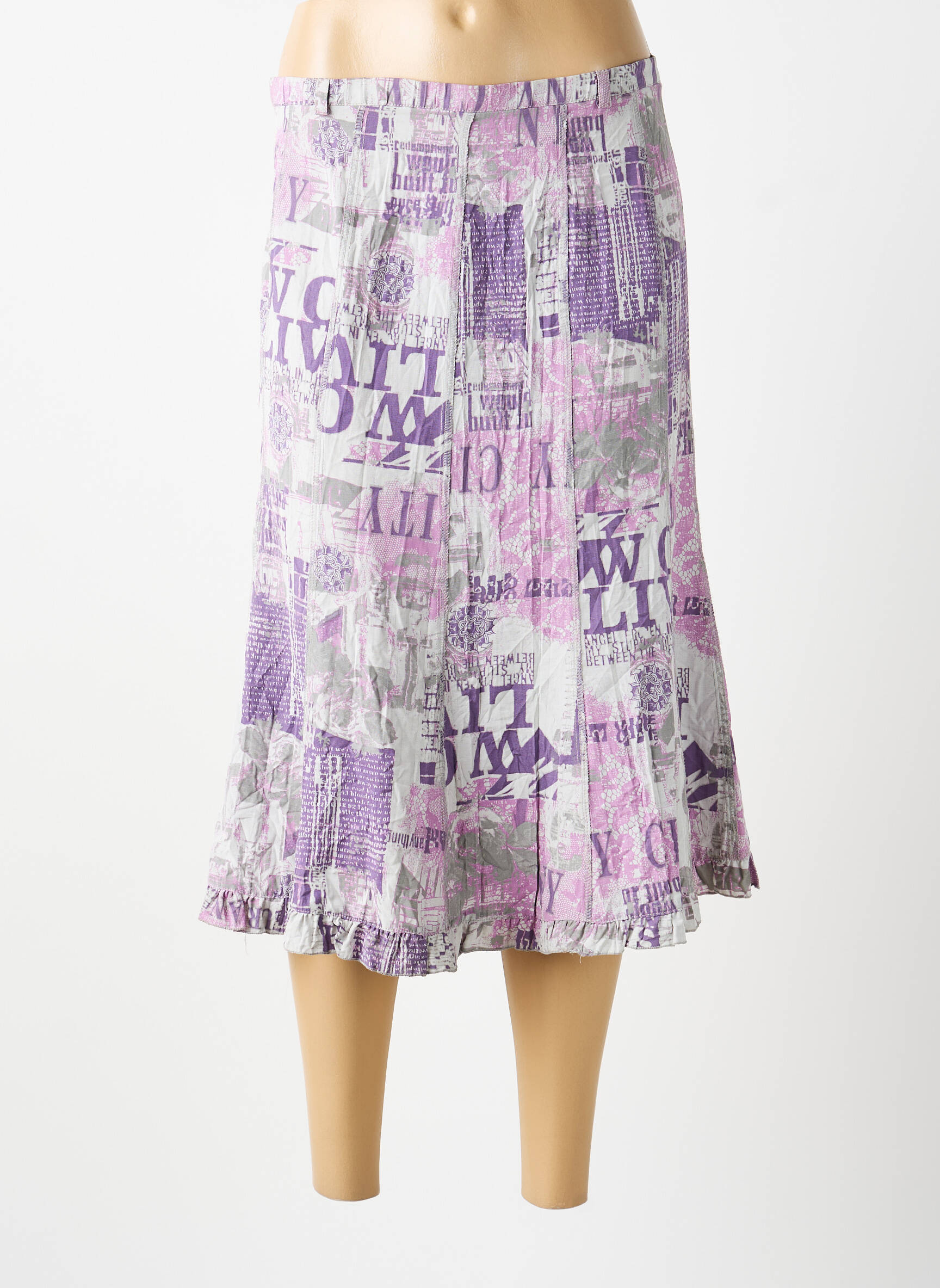 Fustă midi violet MULTIPLES femeie