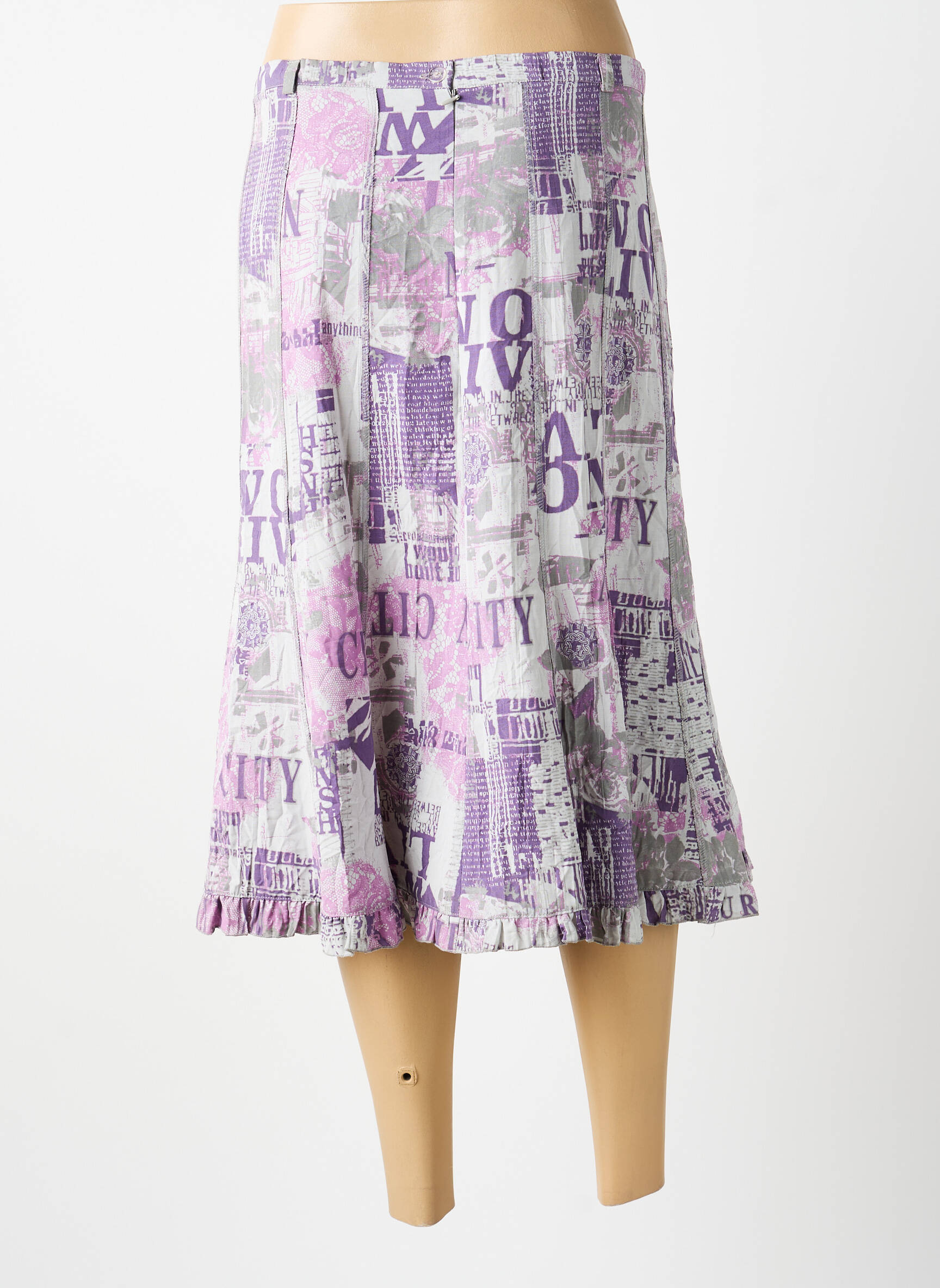 Fustă midi violet MULTIPLES femeie
