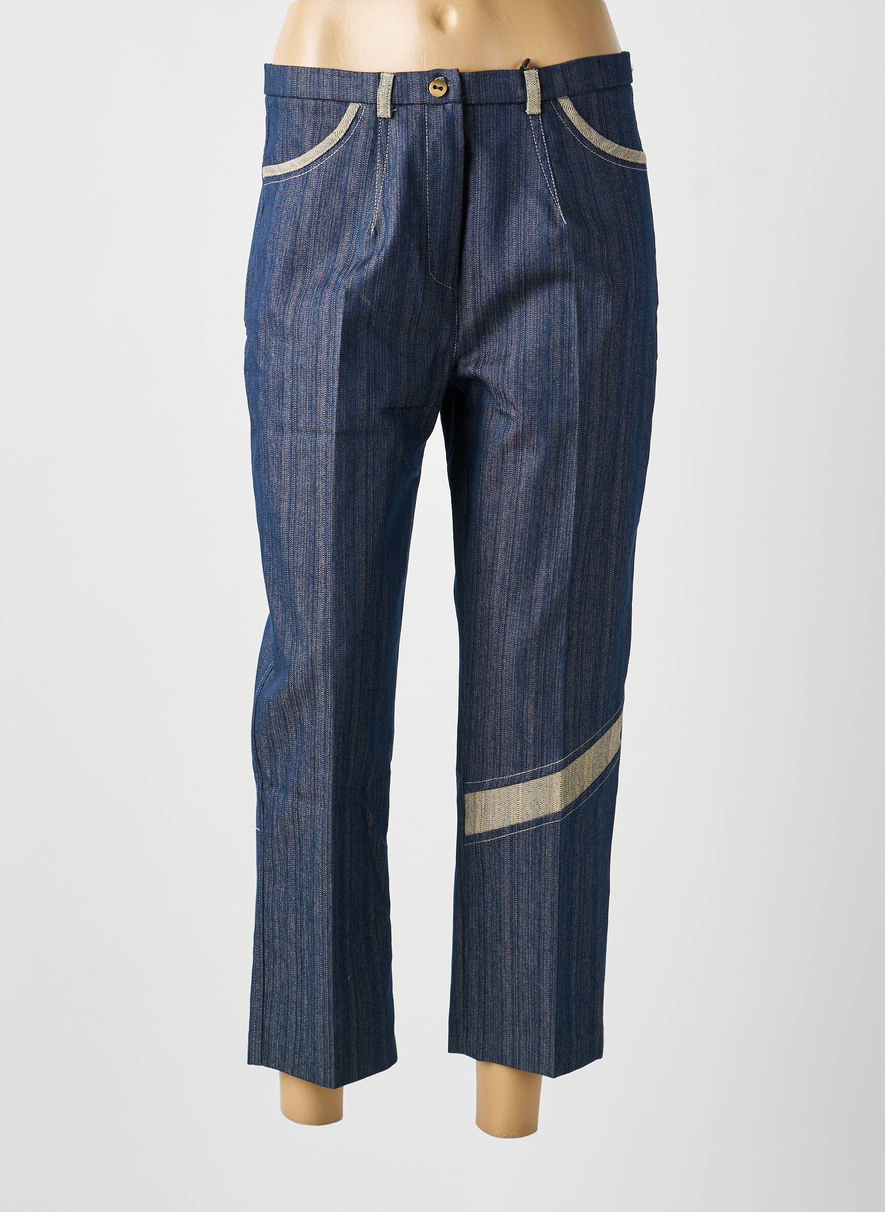 Pantalon 7/8 albastru MULTIPLES femeie