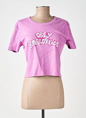 Tricou violet OBEY femeie