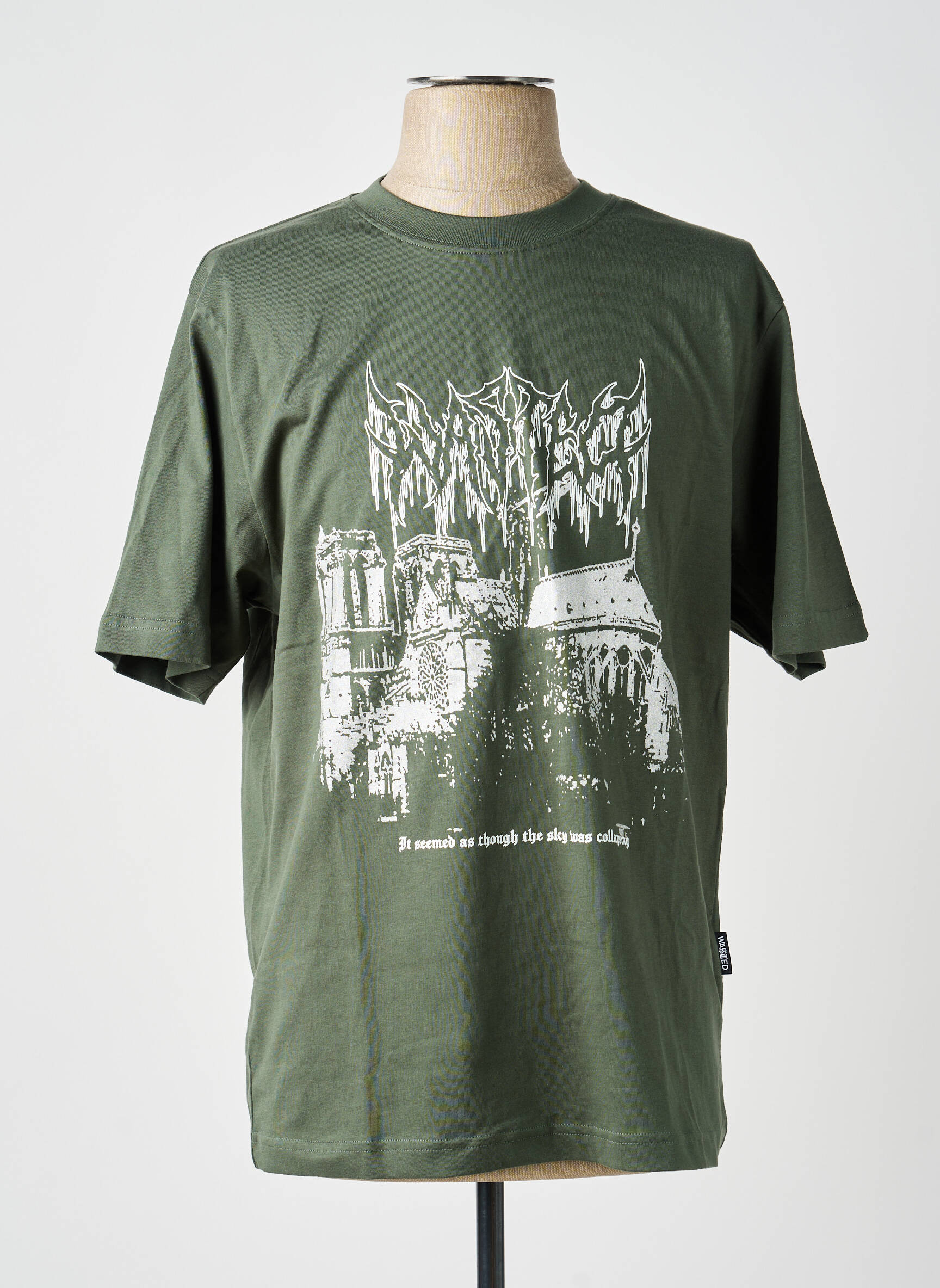 Tricou verde WASTED PARIS bărbat