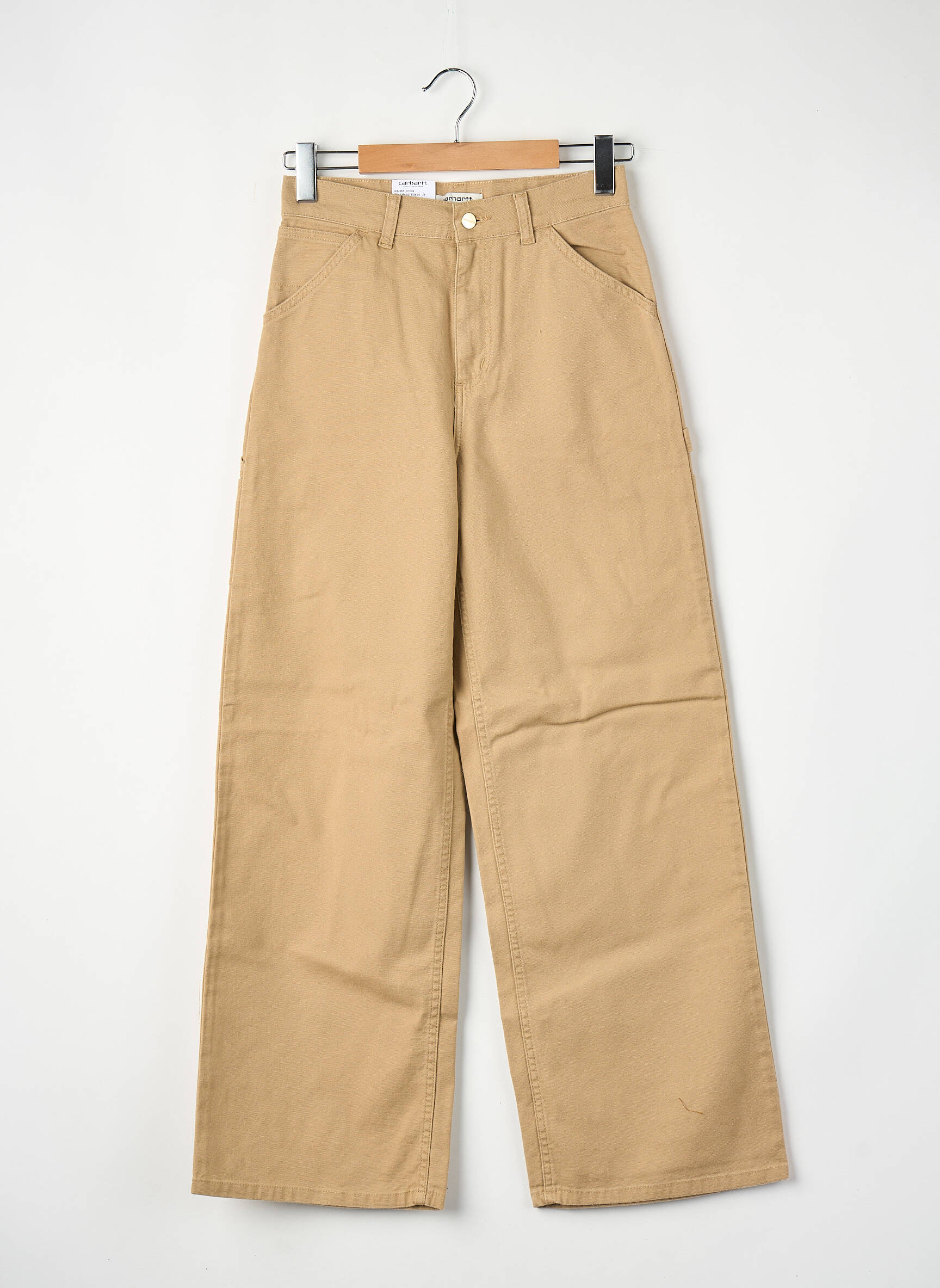 Pantalon drept bej CARHARTT femeie