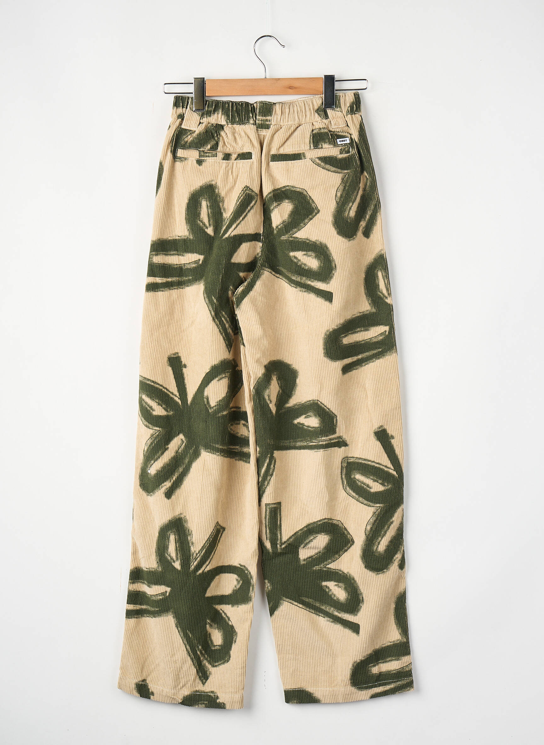 Pantalon drept bej OBEY femeie