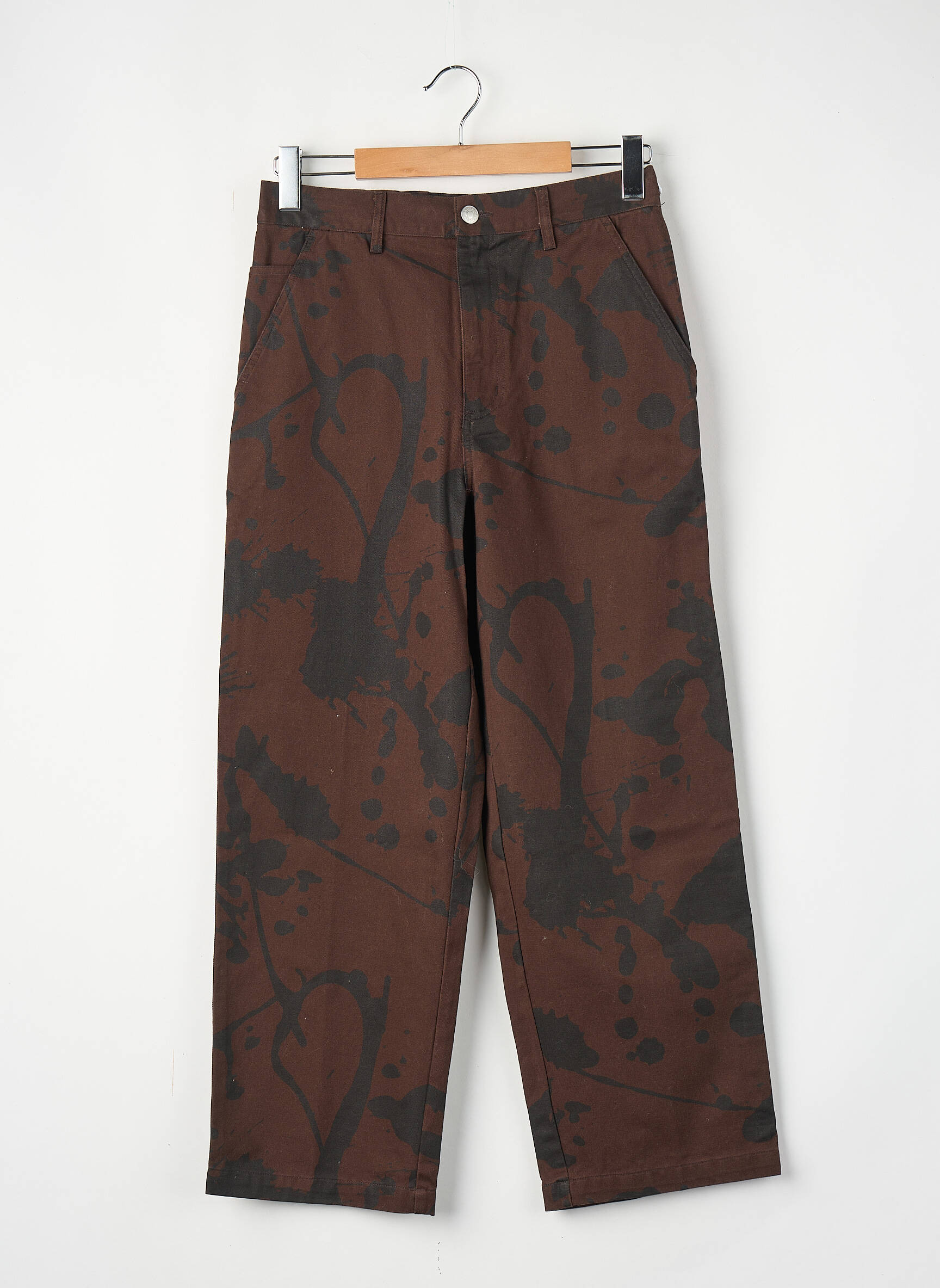 Pantalon drept maro OBEY femeie