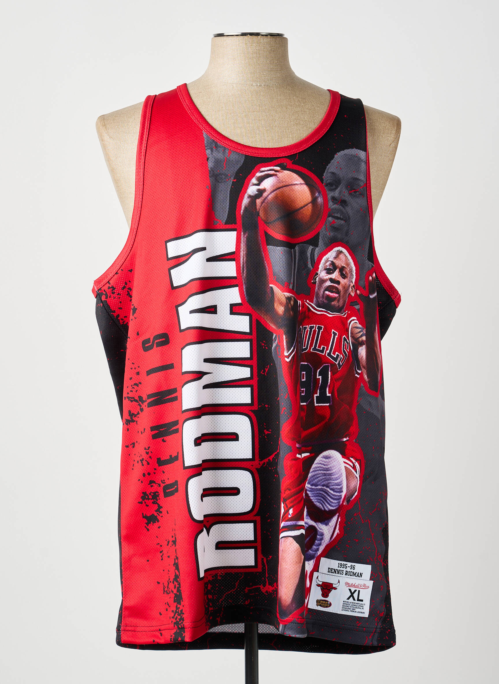 Maiou roșu MITCHELL AND NESS bărbat