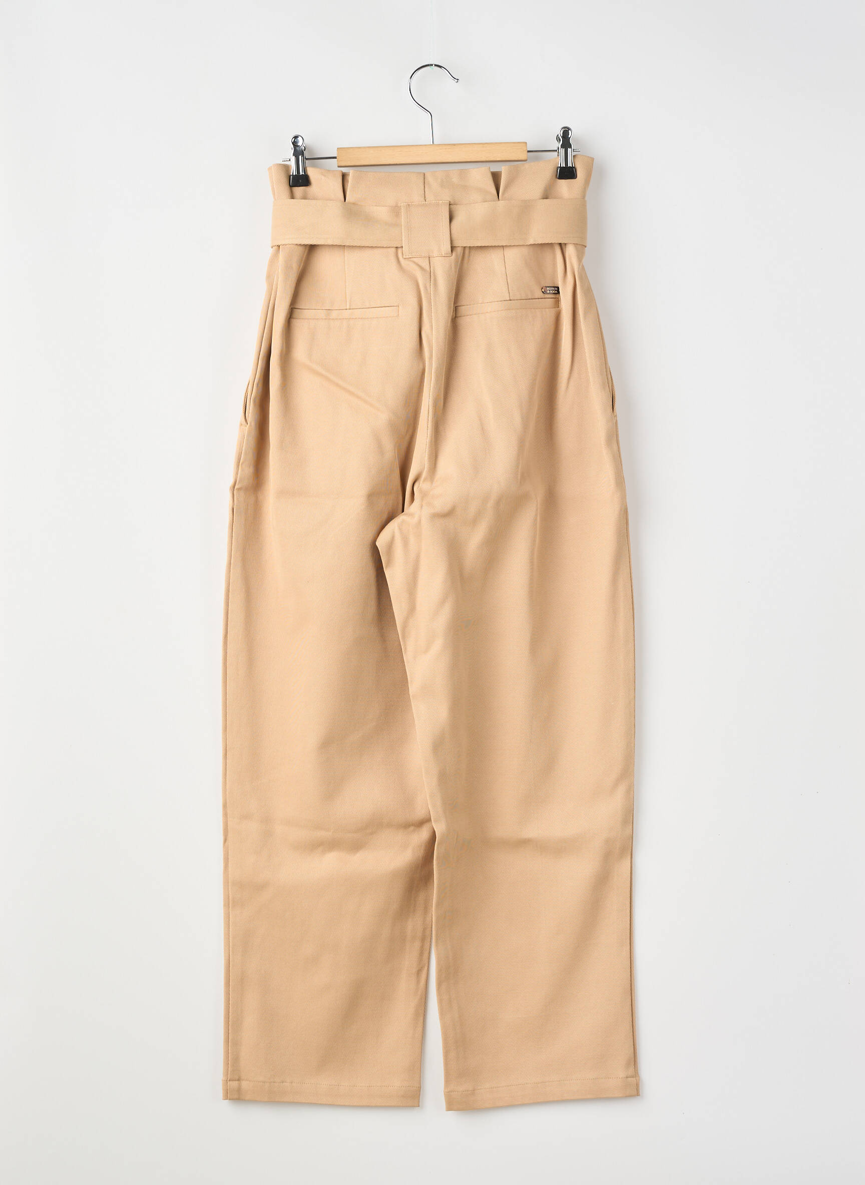 Pantalon drept bej SCOTCH & SODA femeie