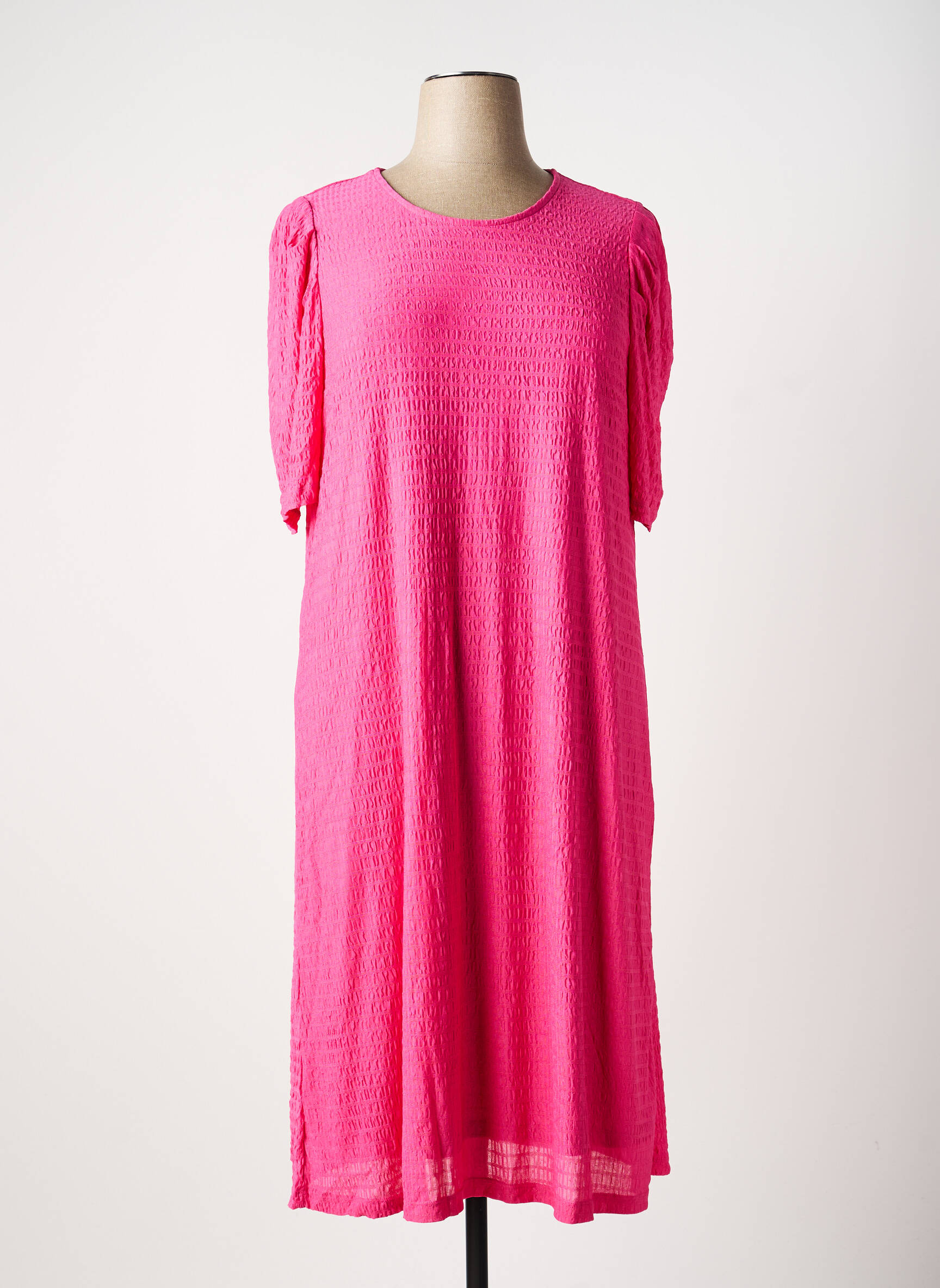 Rochie midi roz EVOKED VILA femeie