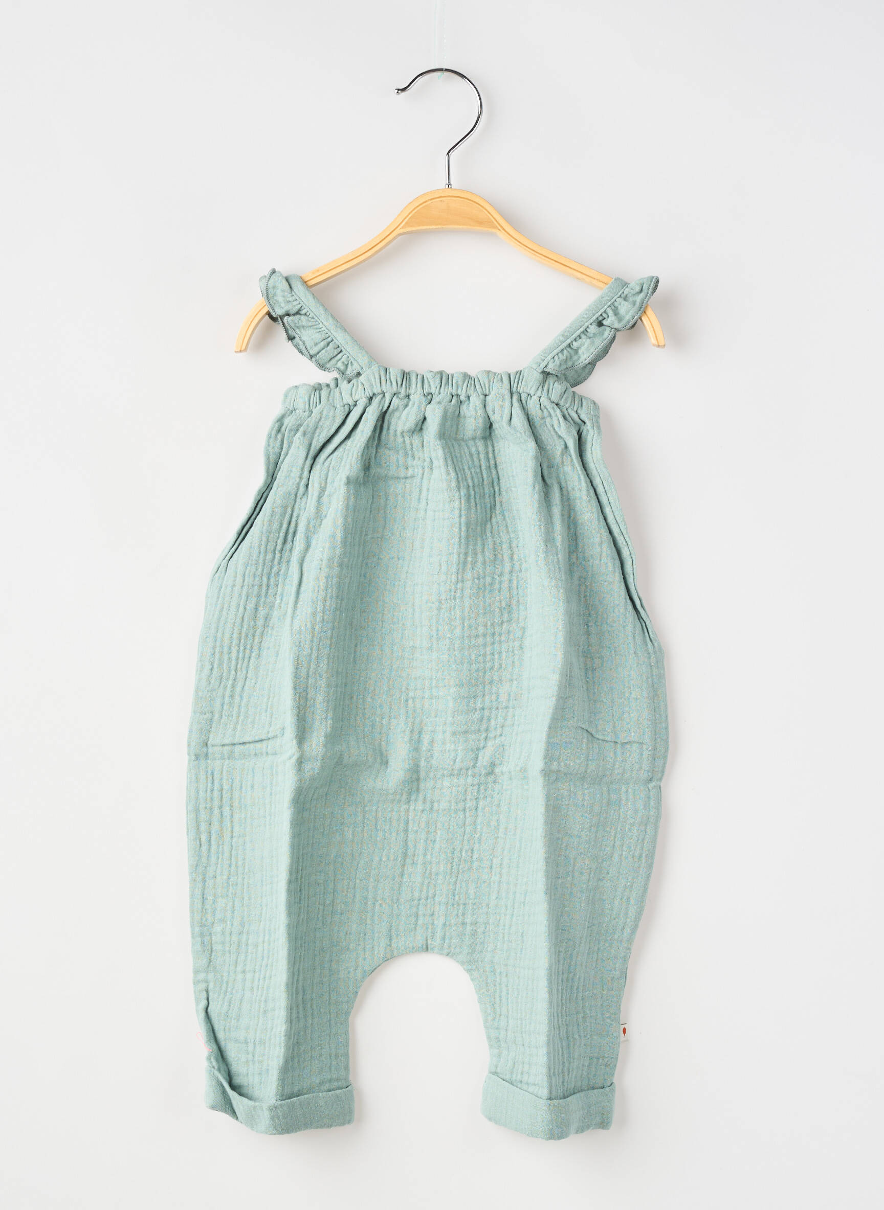 Salopetă-pantalon albastru PETITE LUCETTE fată
