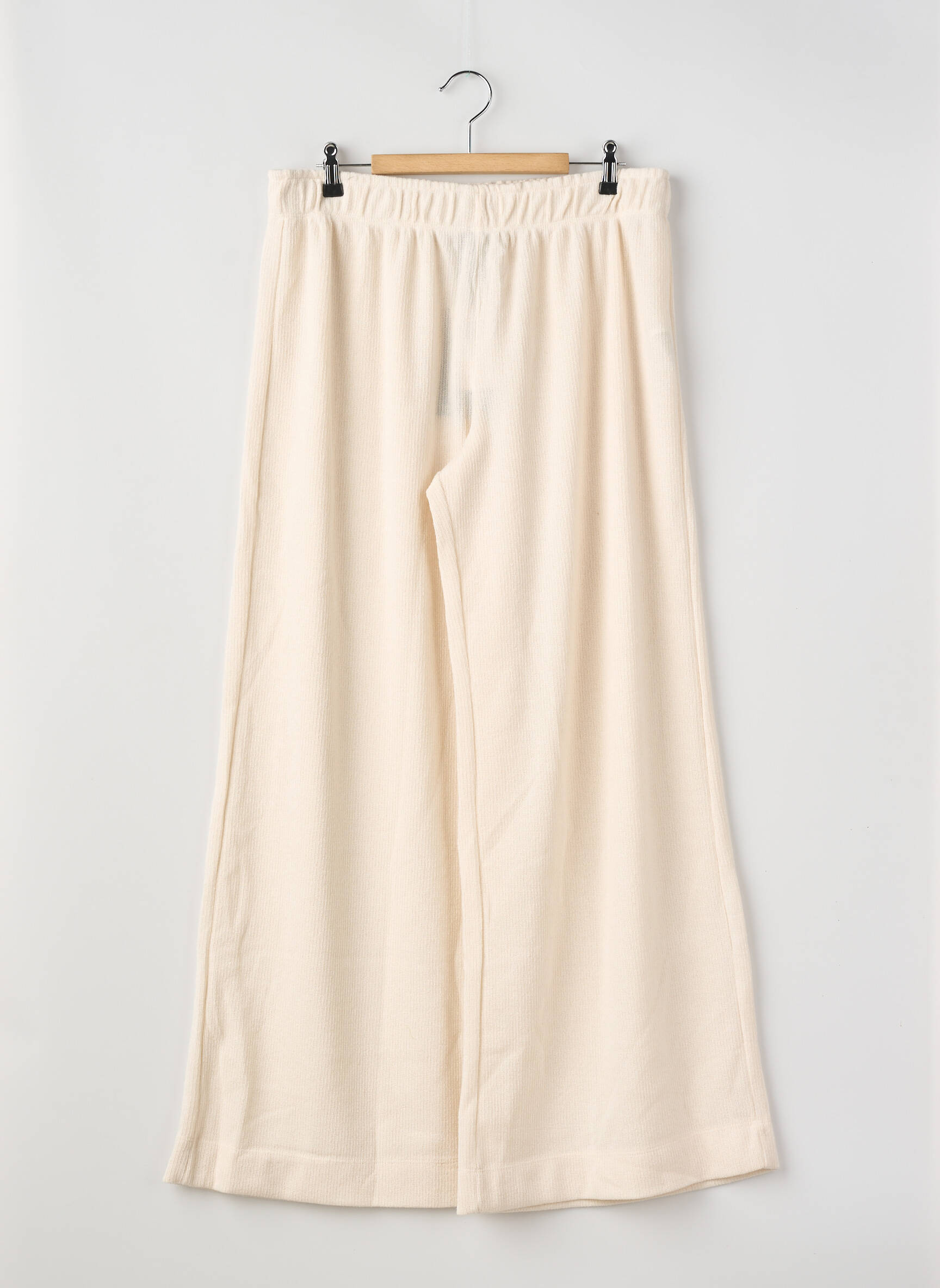 Pantalon drept alb MAT FASHION femeie