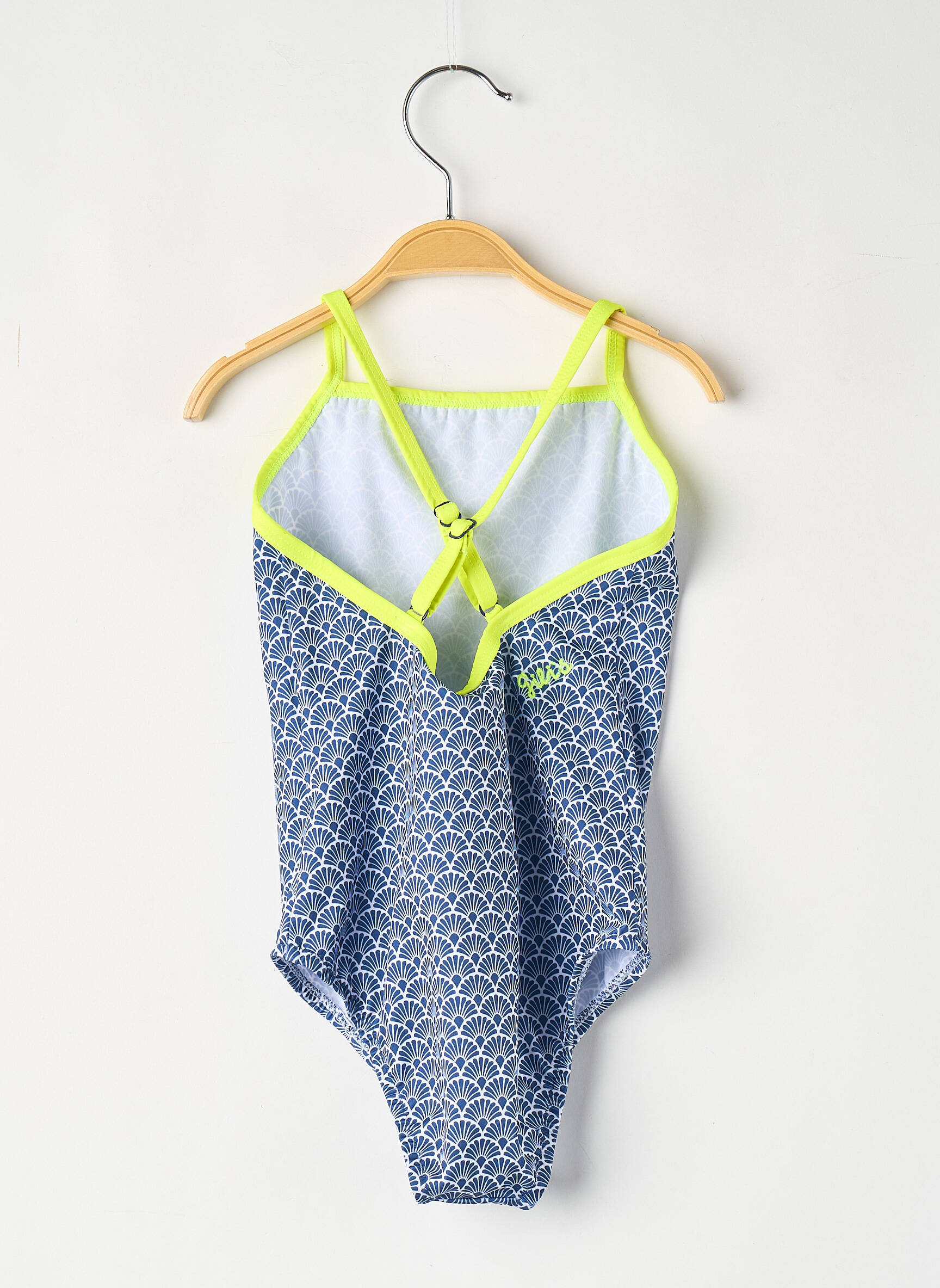 Costum de baie dintr-o singură piesă albastru GILI'S fată