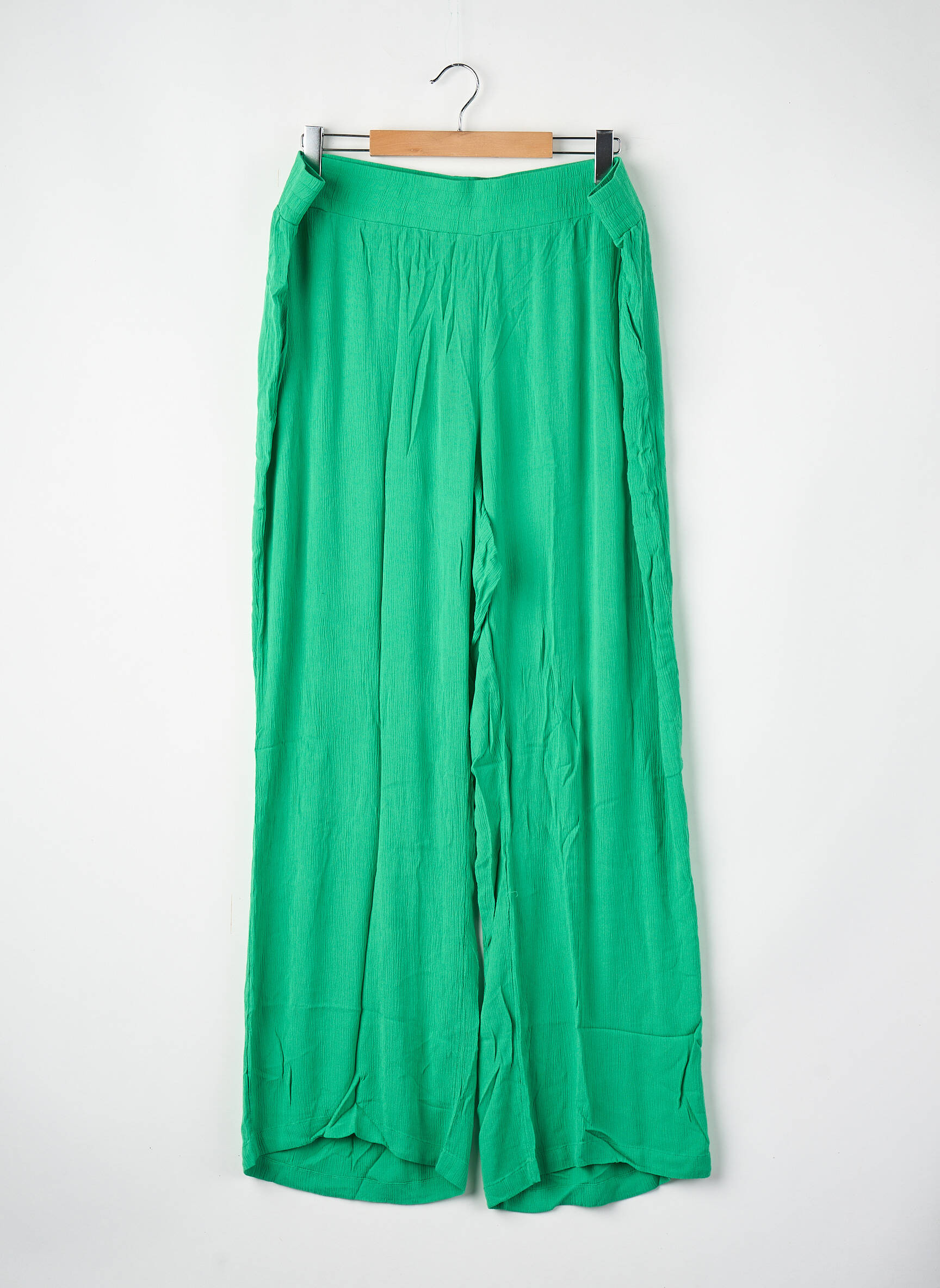 Pantalon larg verde VERO MODA femeie