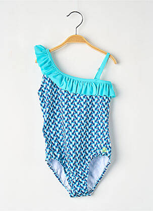 Costum de baie dintr-o singură piesă albastru GILI'S fată