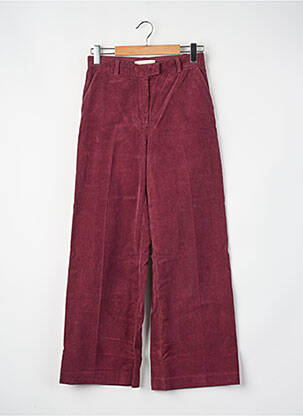 Pantalon larg roșu BELLE PIÈCE femeie