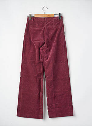 Pantalon larg roșu BELLE PIÈCE femeie