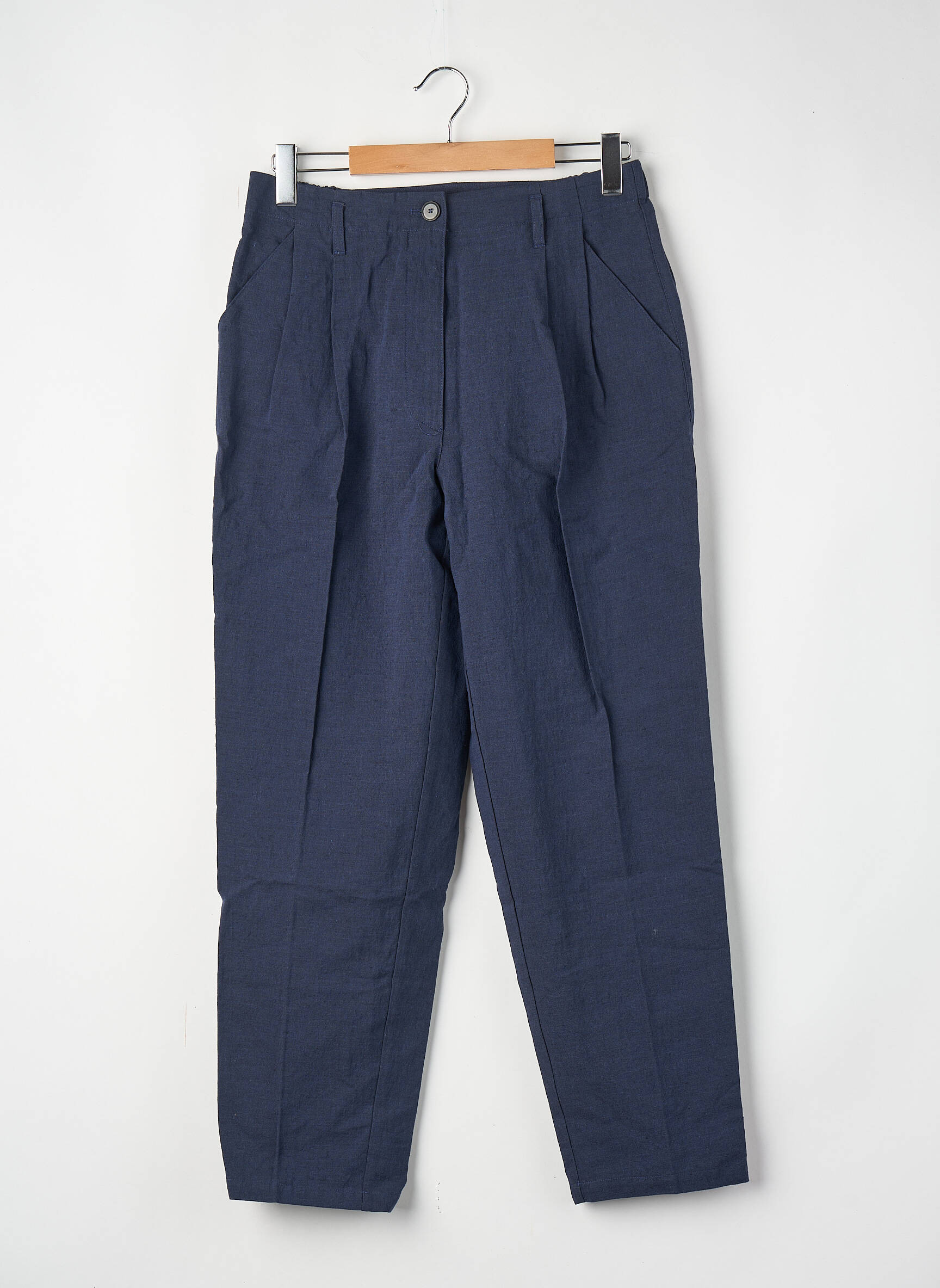 Pantalon drept albastru POMANDERE femeie