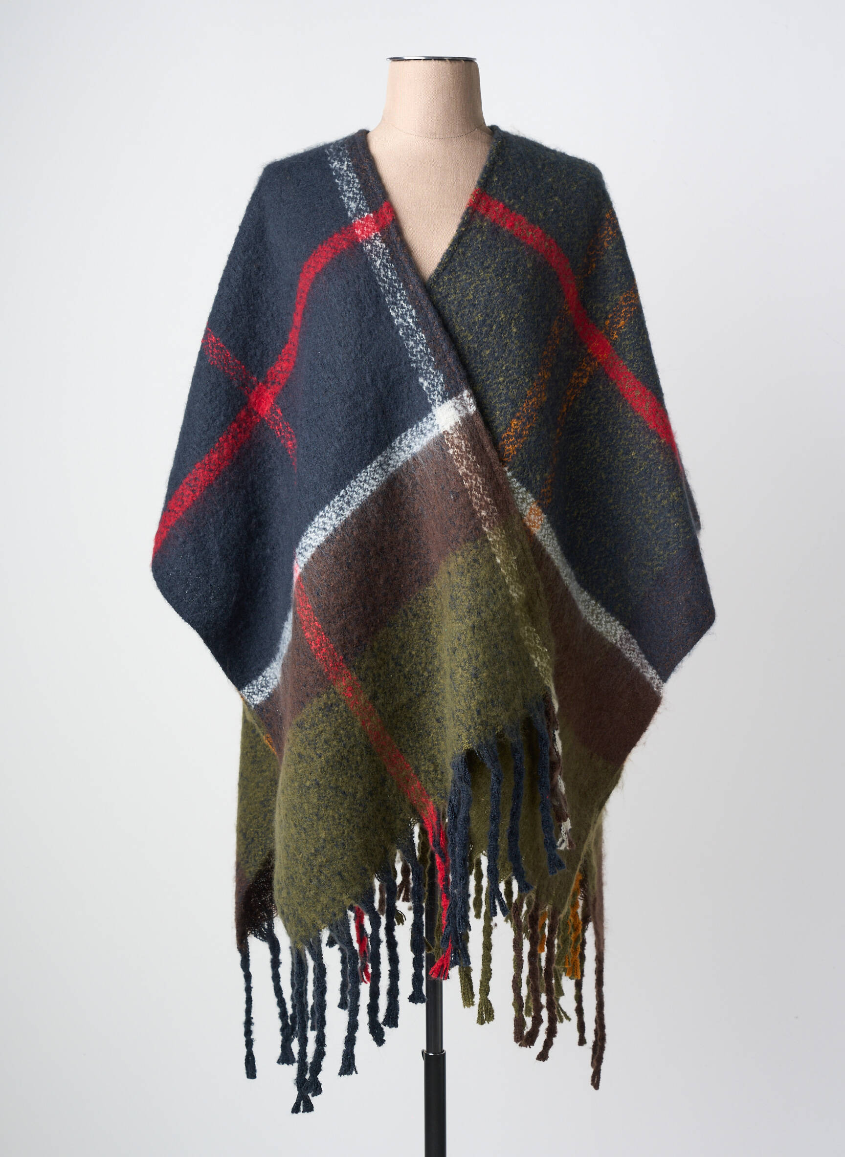 Poncho multicolor BARBOUR femeie