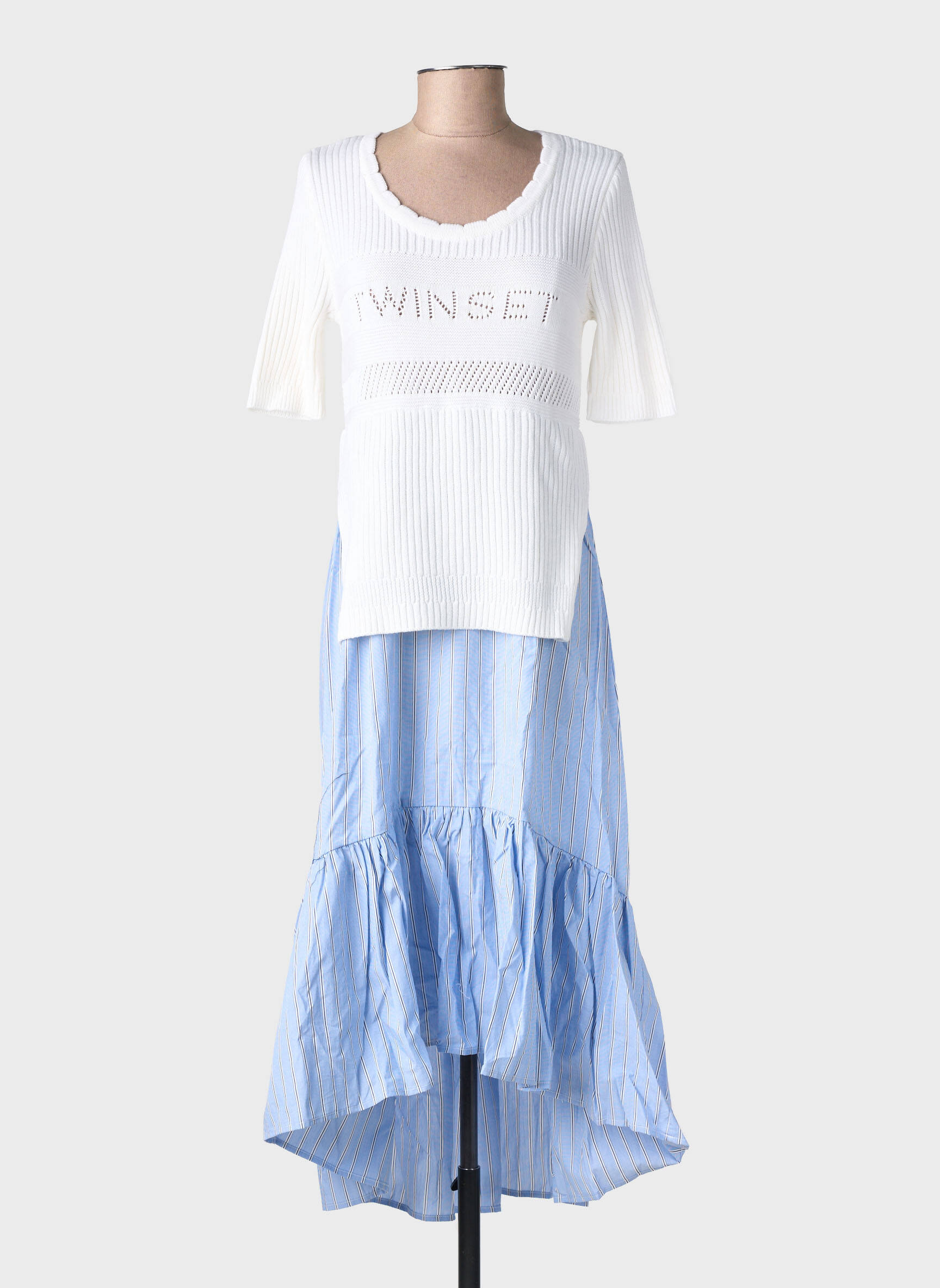Rochie midi alb TWINSET femeie