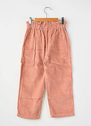 Pantalon drept portocalie THE NEW SOCIETY fată