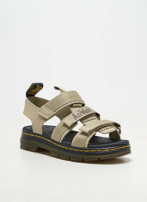 Sandale/pantofi decupați kaki DR MARTENS fată