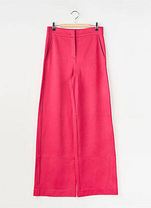 Pantalon larg roșu MAX&CO. femeie
