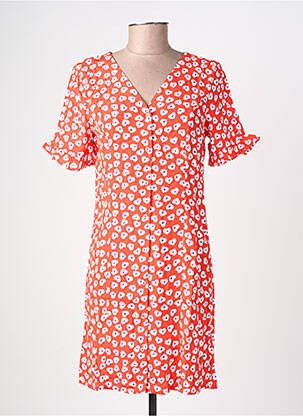 Rochie midi roșu PIECES femeie