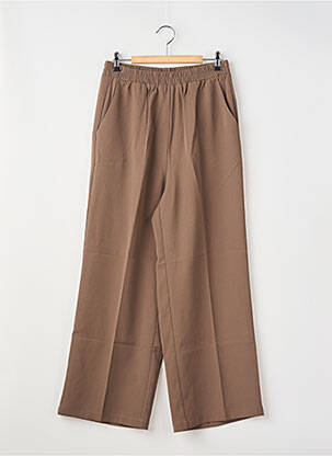 Pantalon drept maro GRACE & MILA femeie