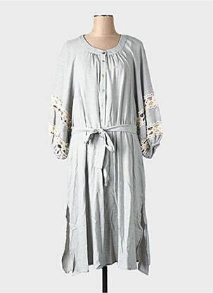 Rochie lungă gri MAT FASHION femeie