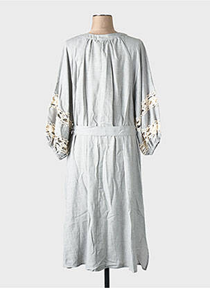 Rochie lungă gri MAT FASHION femeie