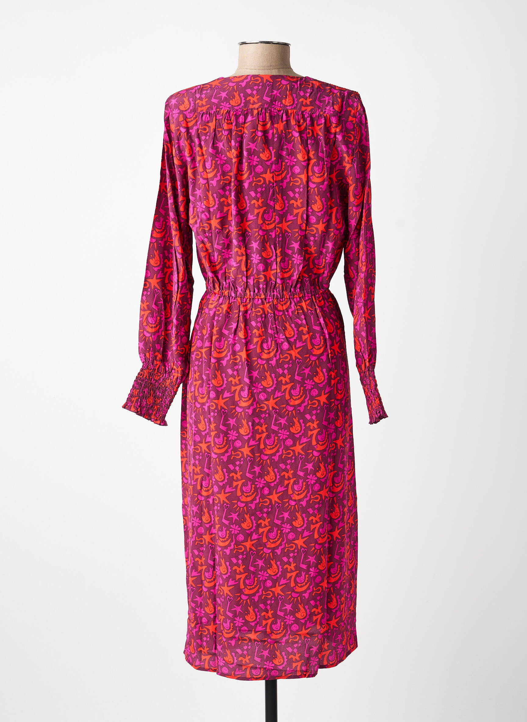 Rochie lungă roz SOI PARIS femeie