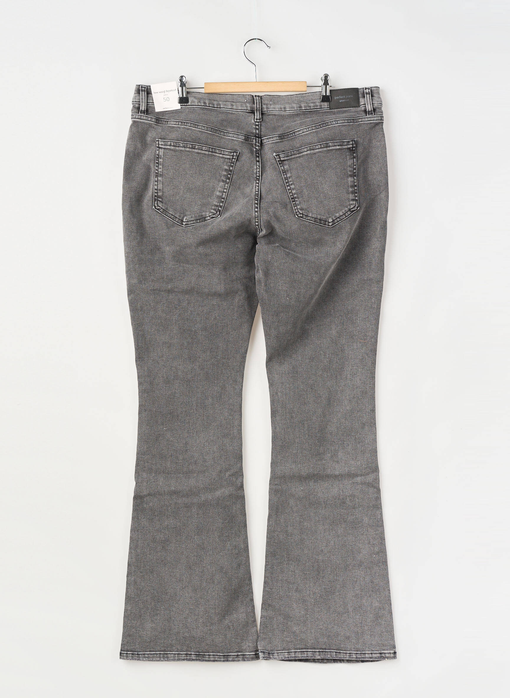 Blugi bootcut gri GINA TRICOT femeie