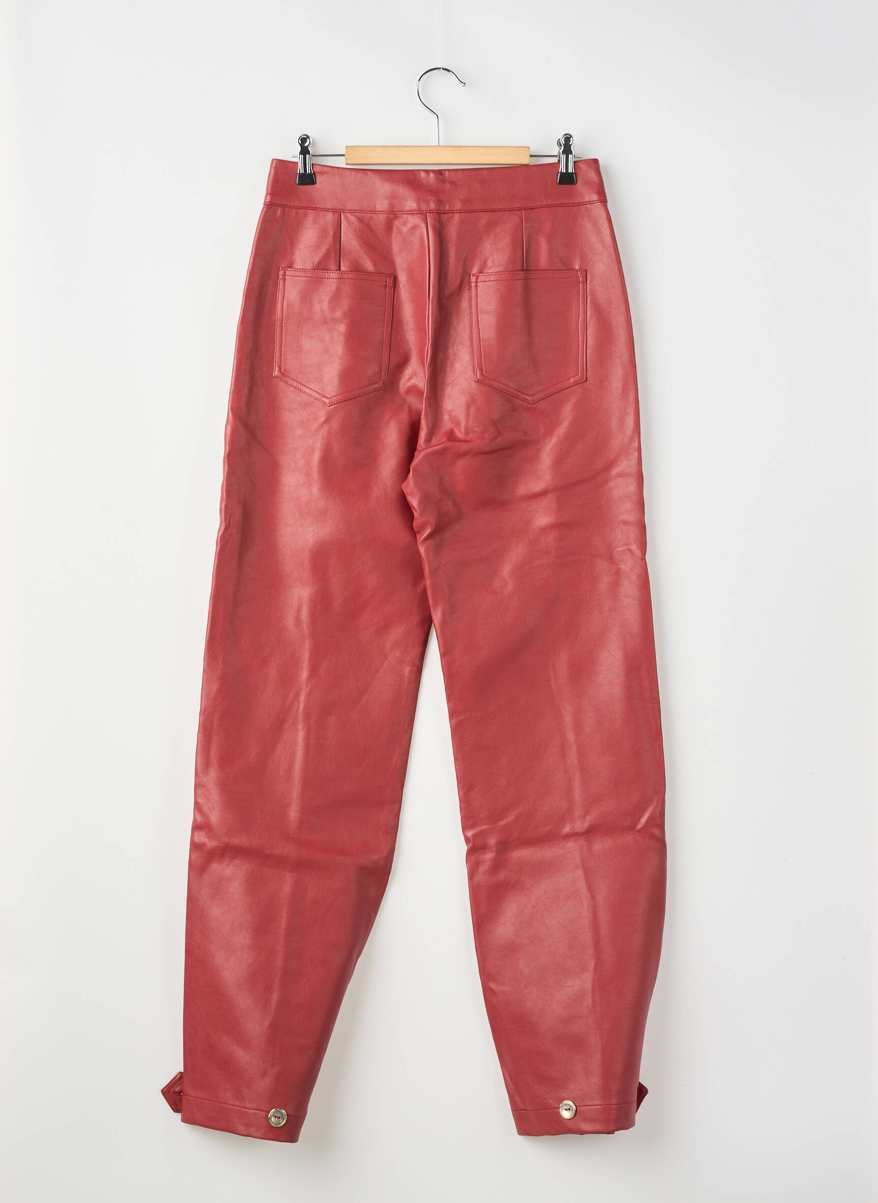 Pantalon larg roșu THE LABEL EDITION femeie